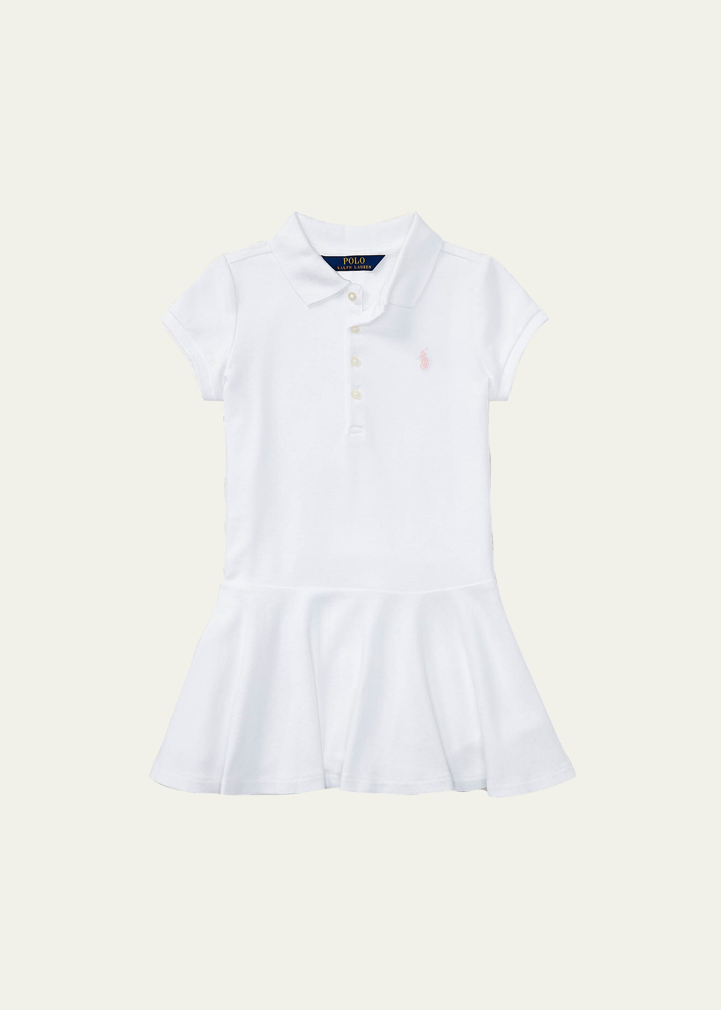 Polo Ralph Lauren Toddler Girls Cotton Jersey T-shirt Dress In White