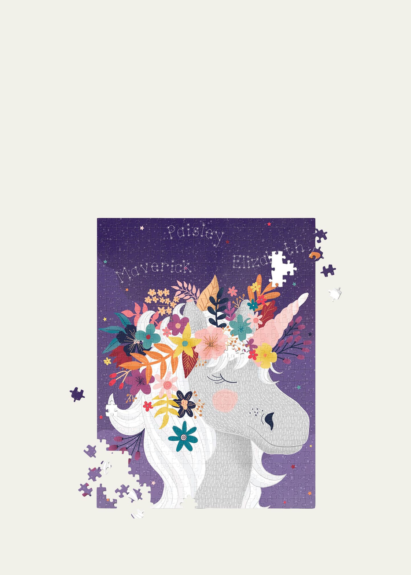 Stargazing Unicorn 500-Piece Puzzle Set, Personalized