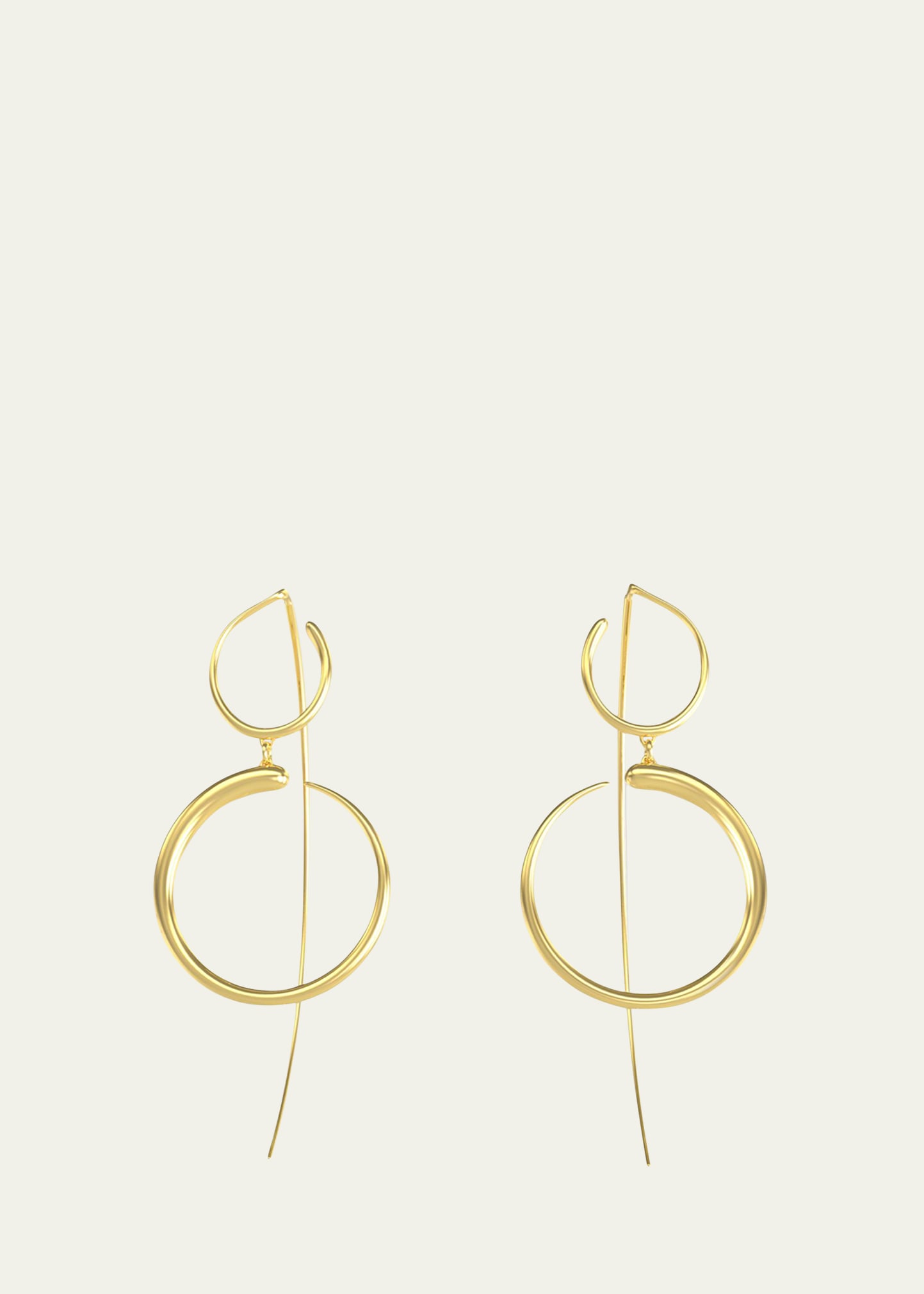 Nandi Drop 2-Teired Earrings