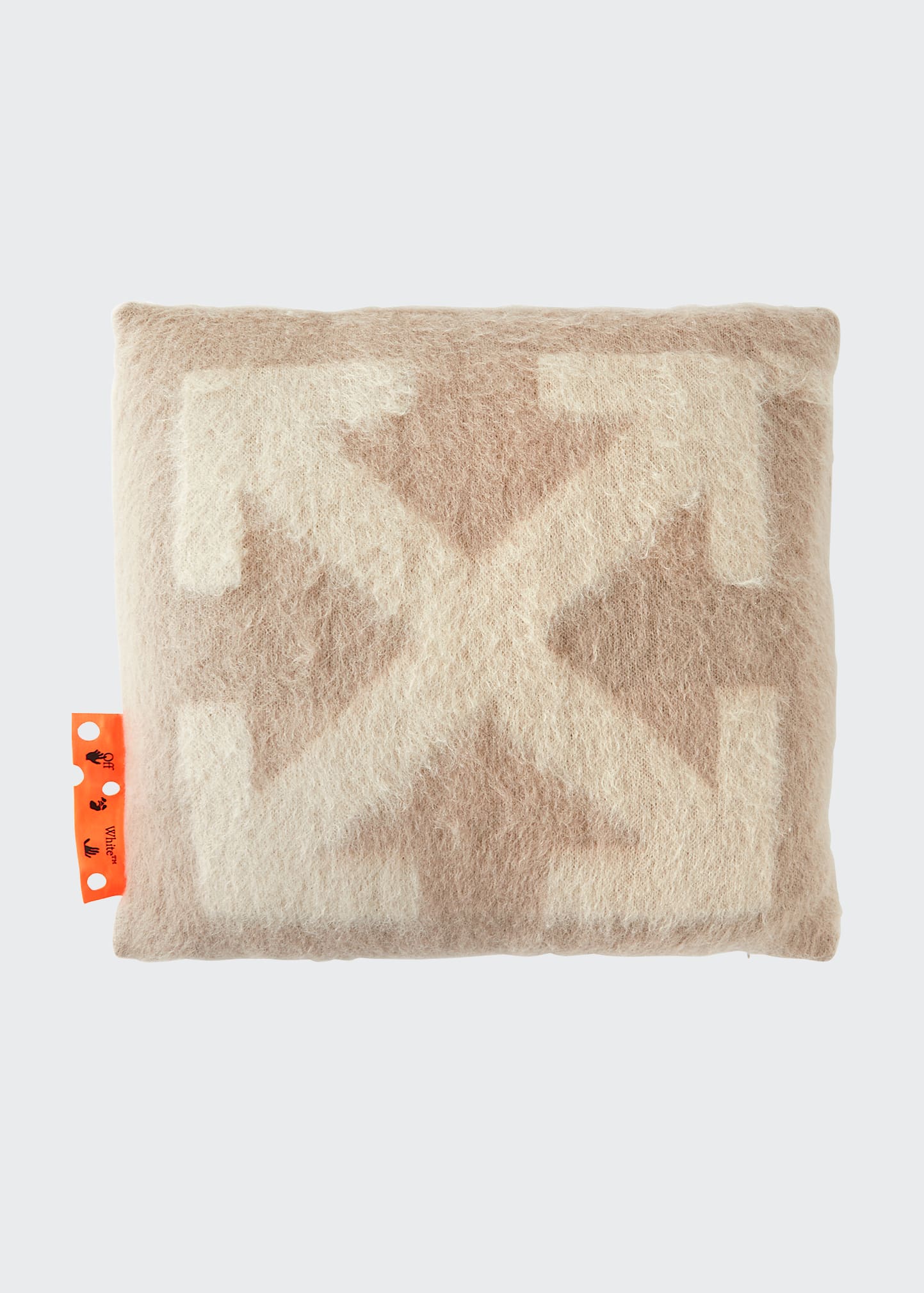 Off-white Big Pillow In Taupe Biege