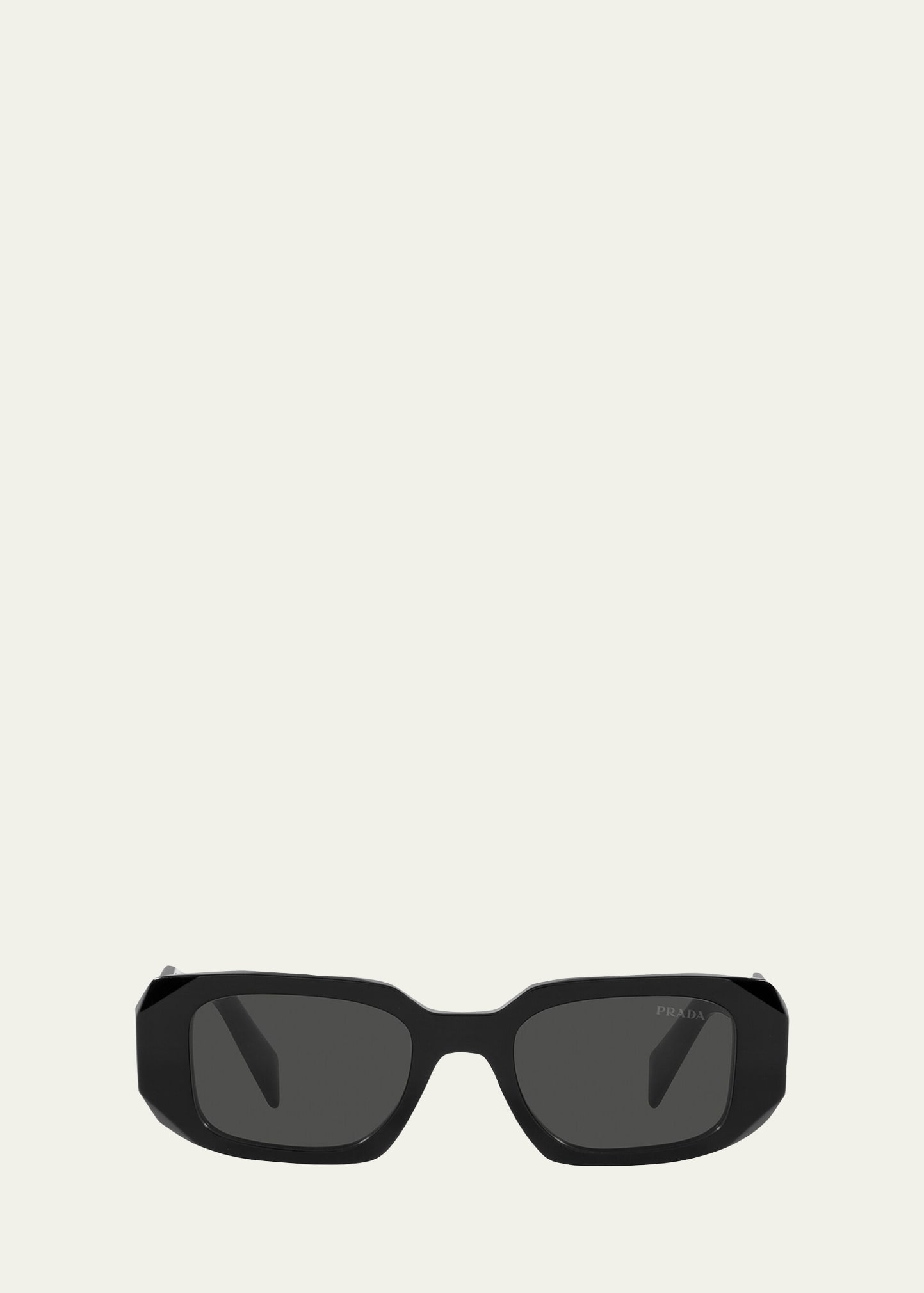 Prada Rectangle Acetate Sunglasses In Tortoise