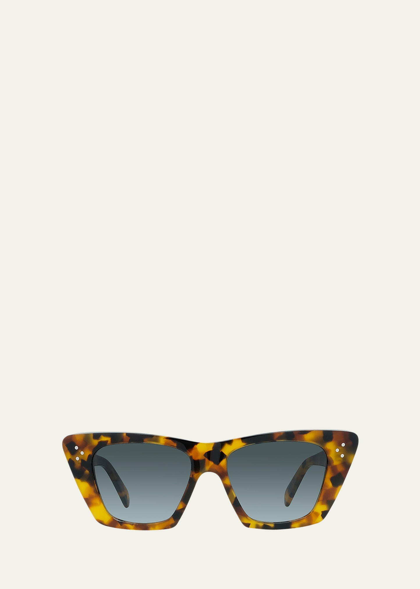 Celine Acetate Butterfly Sunglasses In Havana/gray Gradient