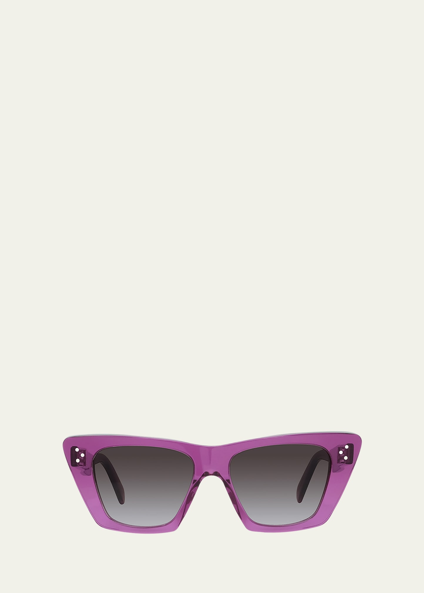 Celine 51mm Cat Eye Sunglasses In 81z Violet Mirror