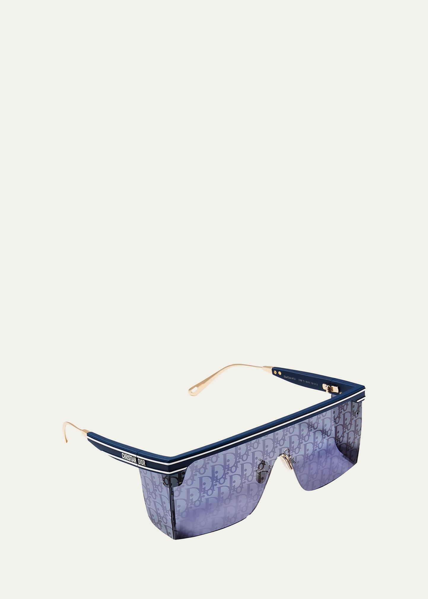 Dior Men's Club M1u Shield Sunglasses In 90x Blue