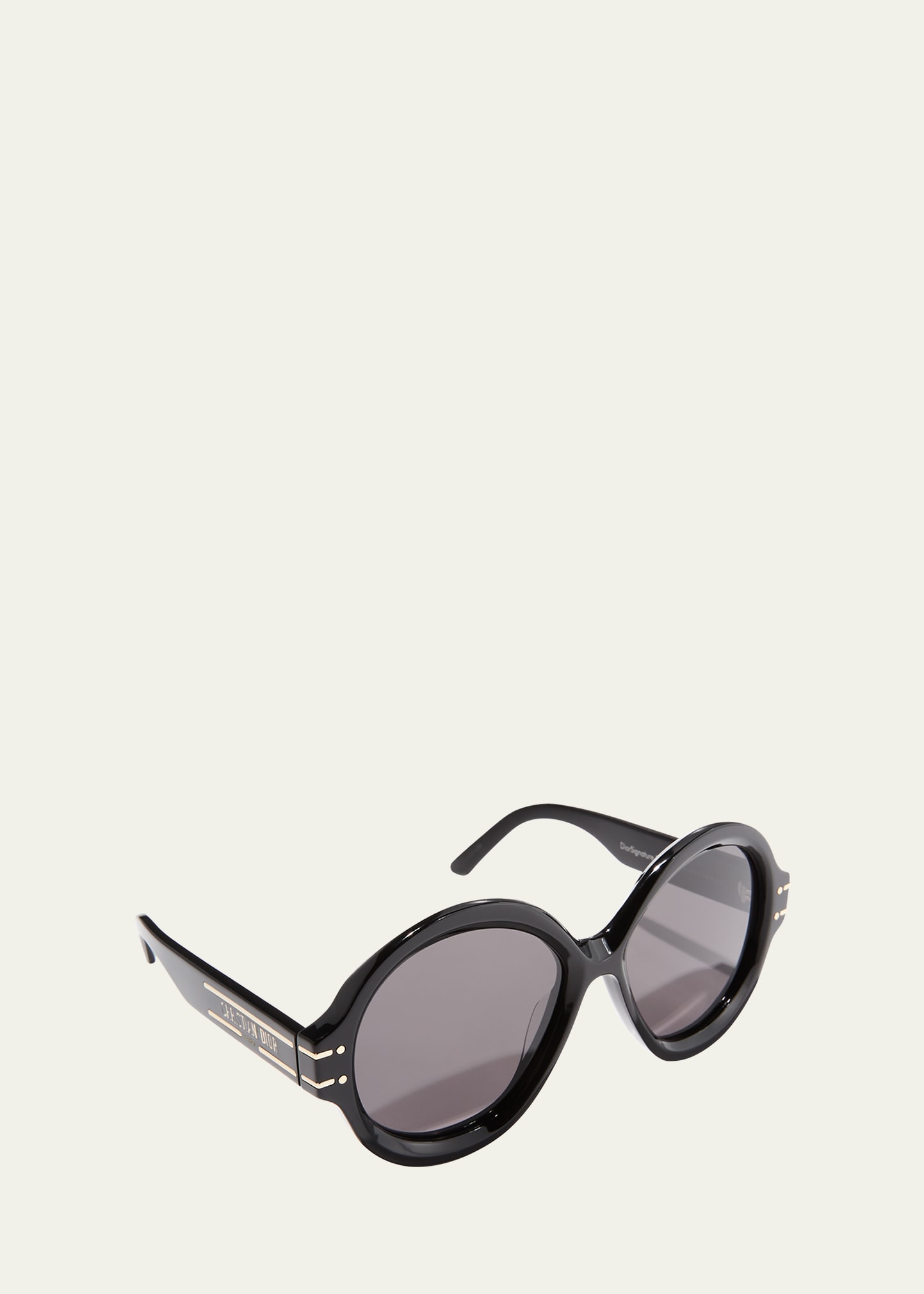 DiorSignature S1U 57mm Round Acetate Sunglasses