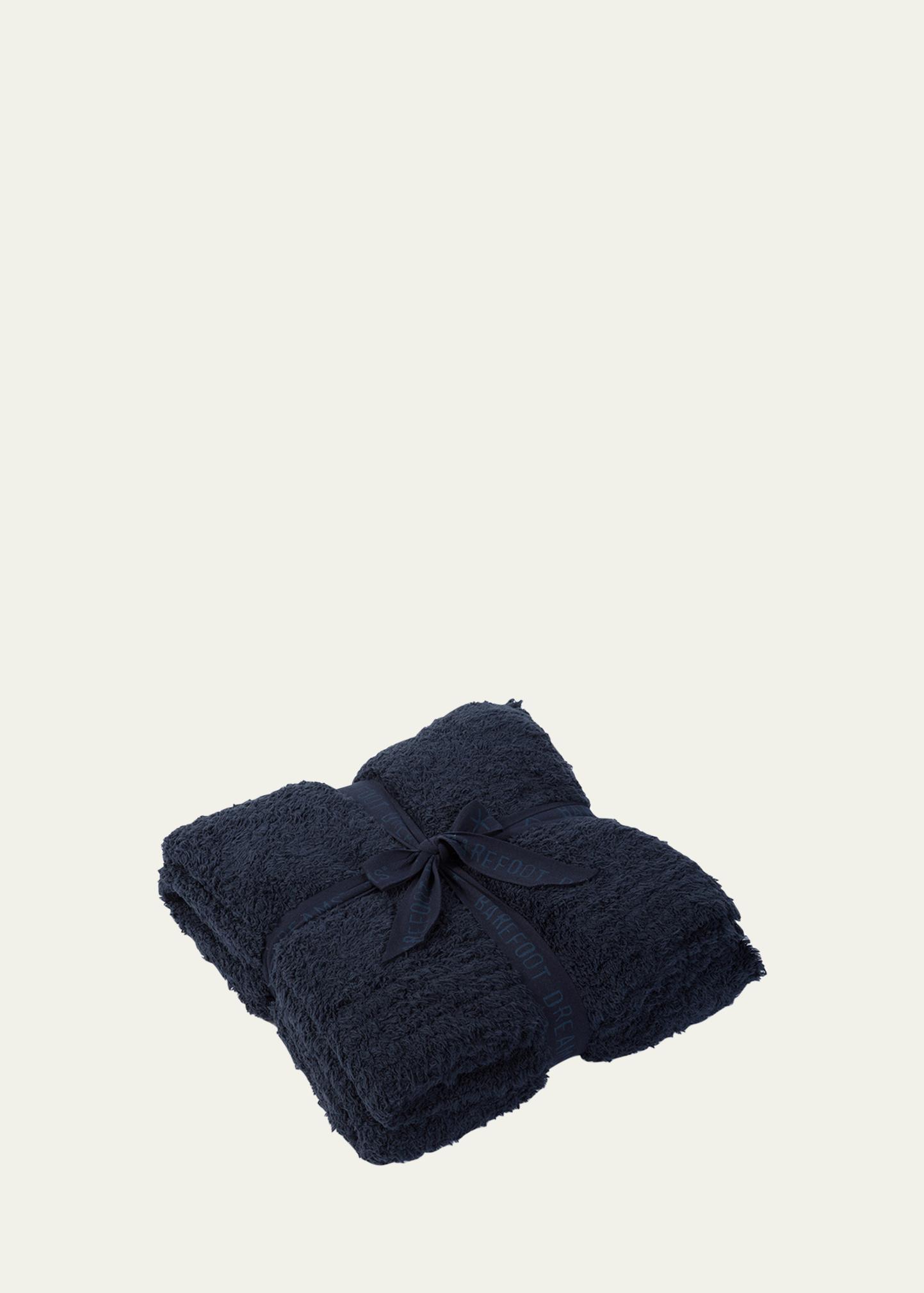 Barefoot Dreams Cozychic Throw In Indigo