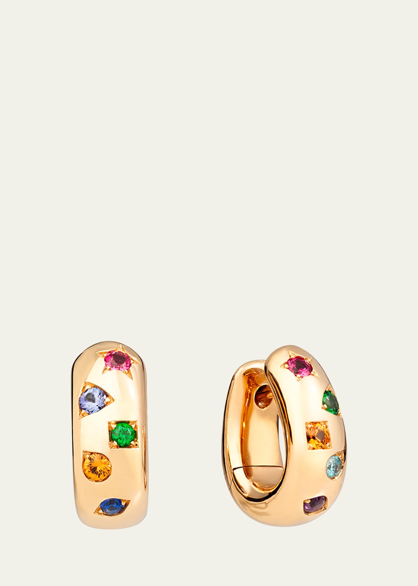 18K Rose Gold Iconica Multi-Stone Earrings