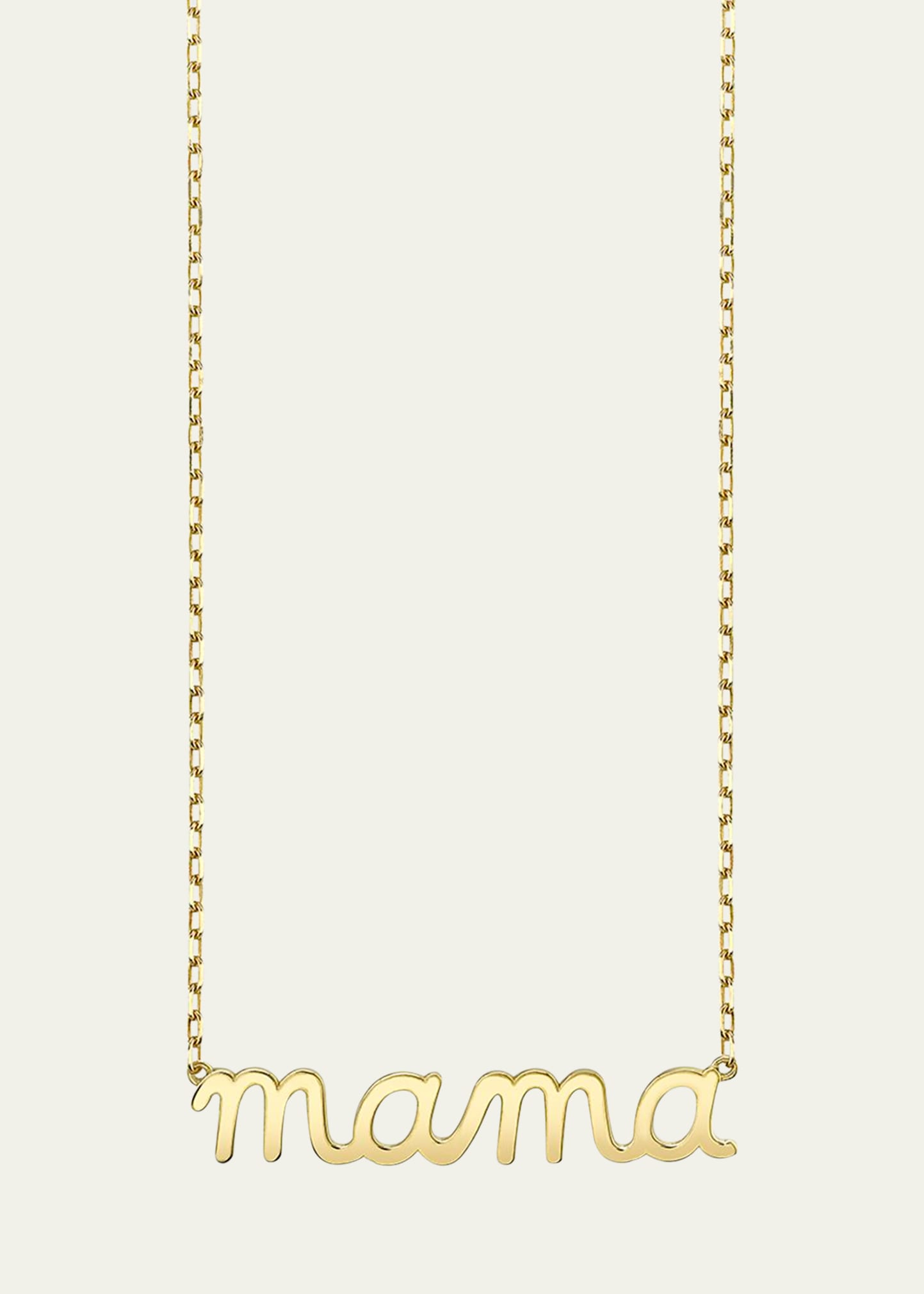 14k Gold Mama Script Necklace