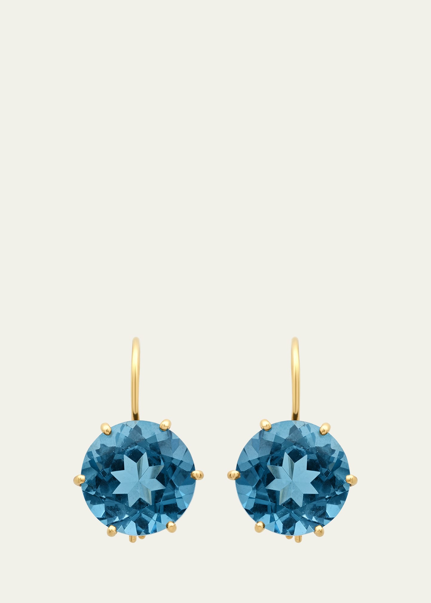 12mm London Blue Topaz Drop Earrings