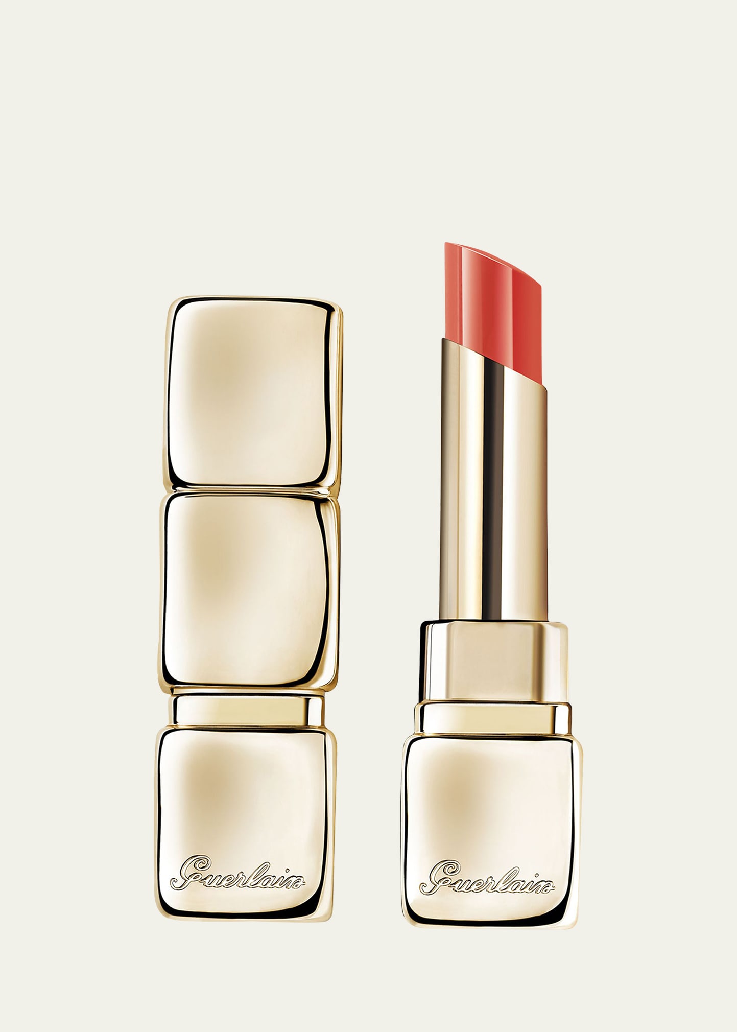 Guerlain Kisskiss Shine Bloom Lipstick Balm In 319 Peach Kiss