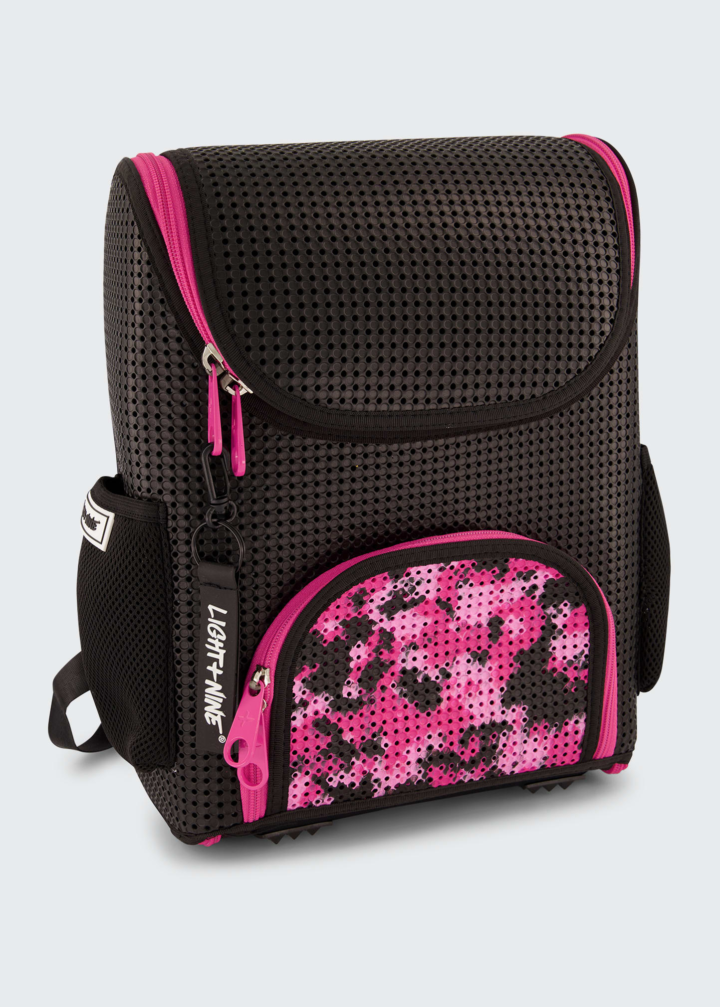 Light+nine Kid's Student Featherweight Silicone Backpack In Pink Camo