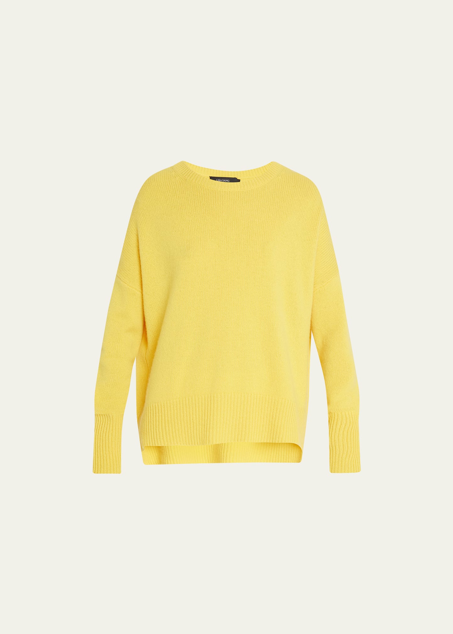 Lisa Yang The Mila Cashmere Drop-Shoulder Crewneck Sweater