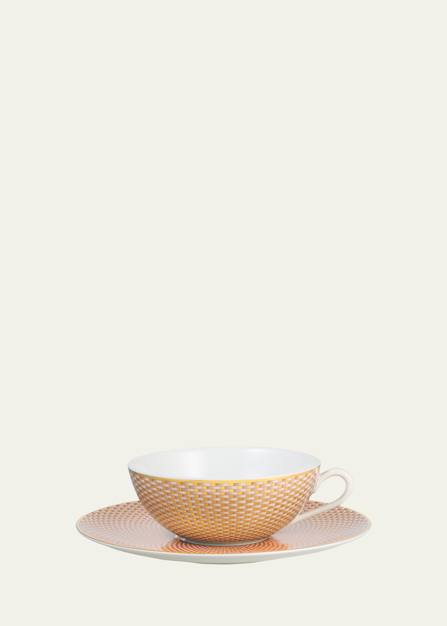 Shop Raynaud Tresor Beige Tea Cup & Saucer Set
