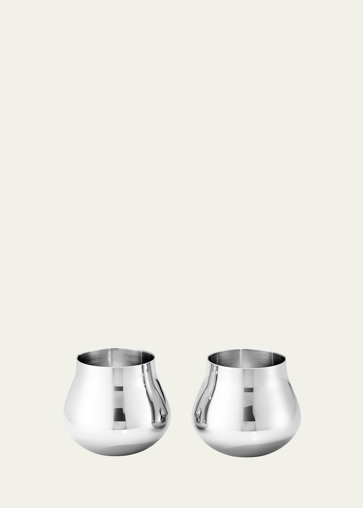 Georg Jensen Sky 2-piece Stainless Steel Shot Glass Set