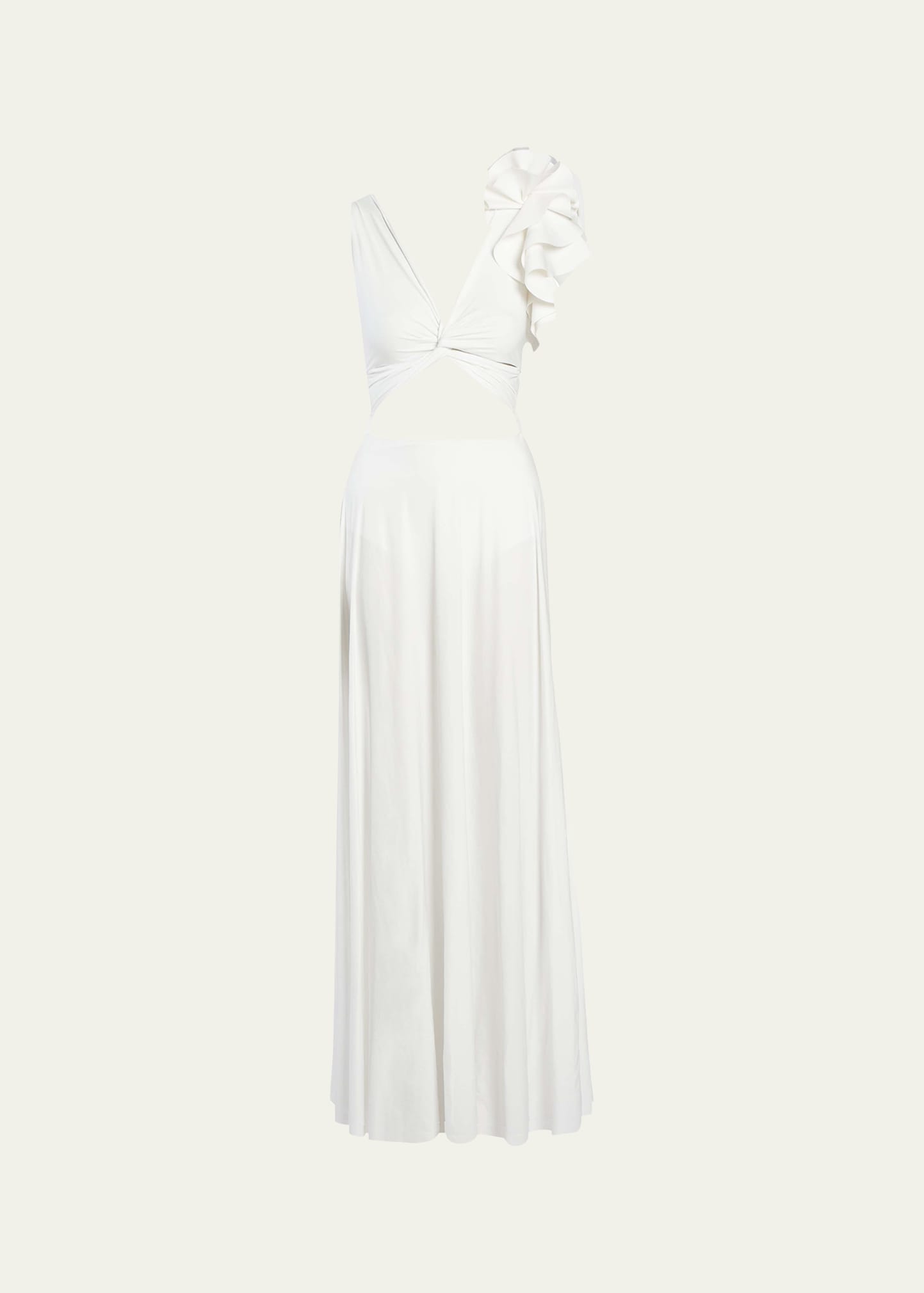 Shop Maygel Coronel Blanca Reversible Coverup Maxi Dress In Off White