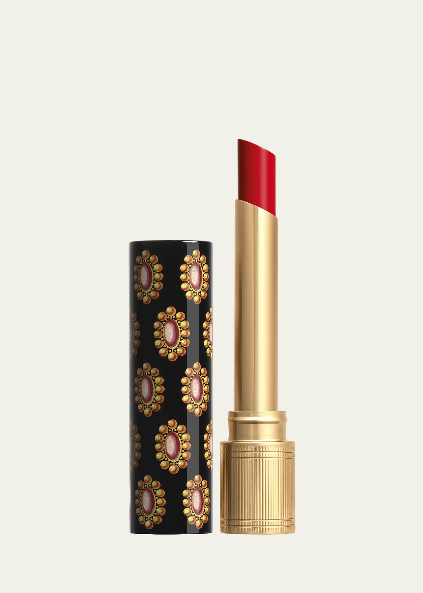 Gucci Rouge De Beaute Brilliant Shine Glow And Care Lipstick In 25 Goldie Red