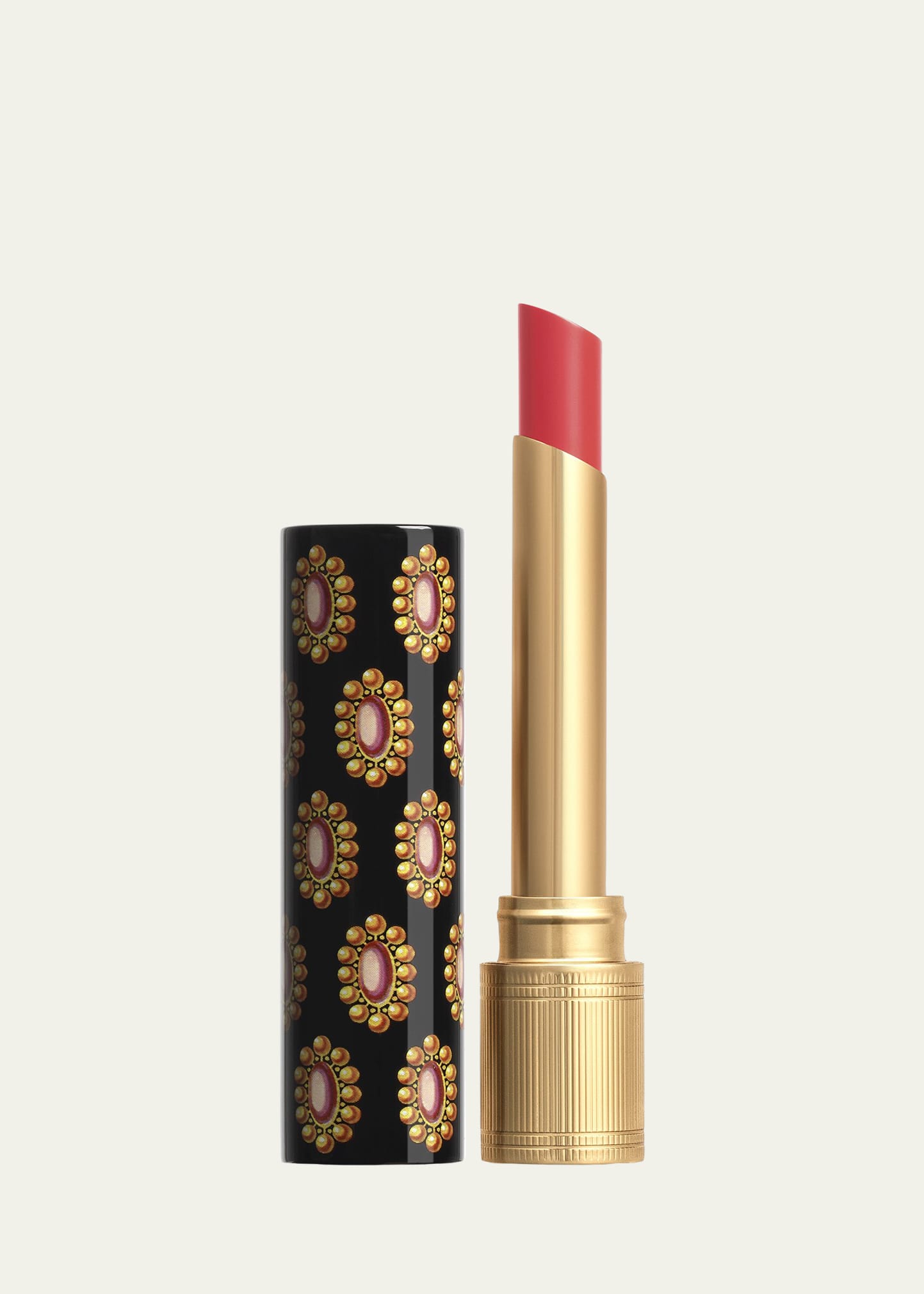 Gucci Rouge De Beaute Brilliant Shine Glow And Care Lipstick In 411 Emmy Petal