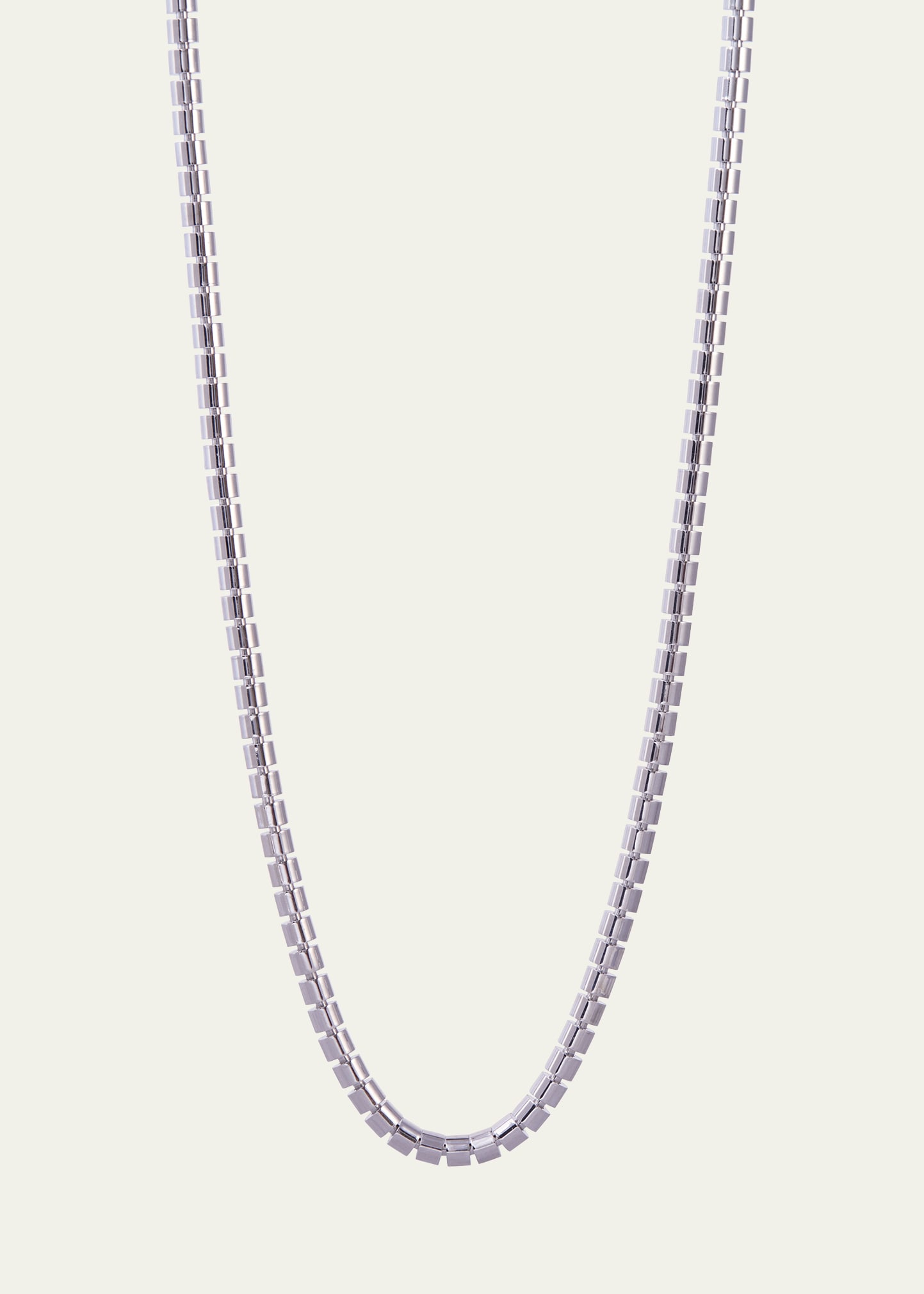 Ophelia 18K White Gold Skinny Necklace