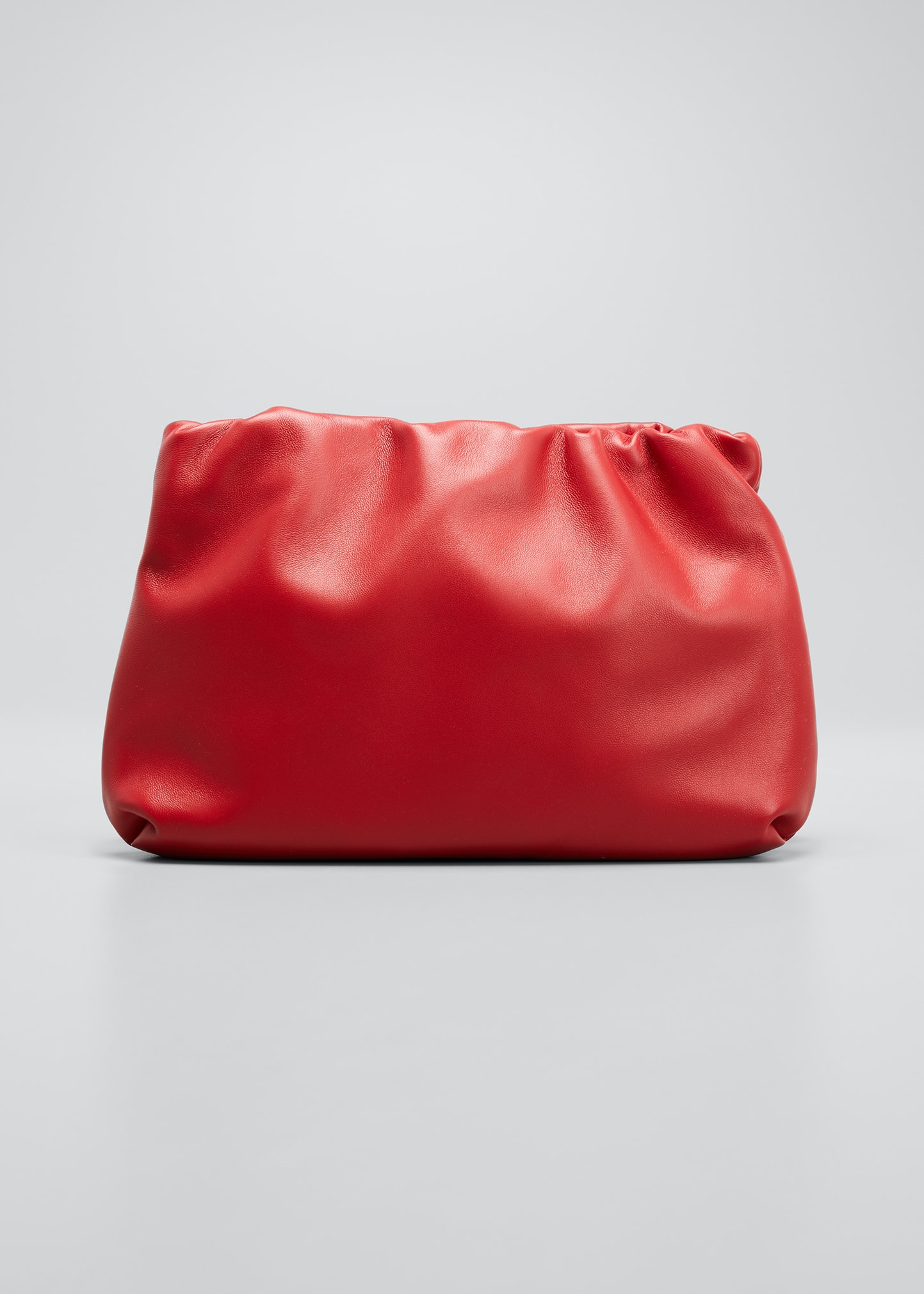 The Row Bourse Large Lambskin Clutch Bag In Lipstick