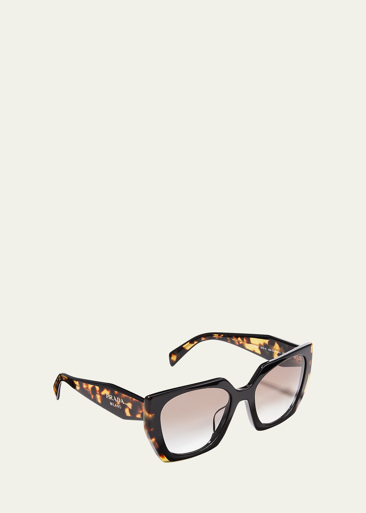 PRADA GRADIENT RECTANGLE ACETATE SUNGLASSES