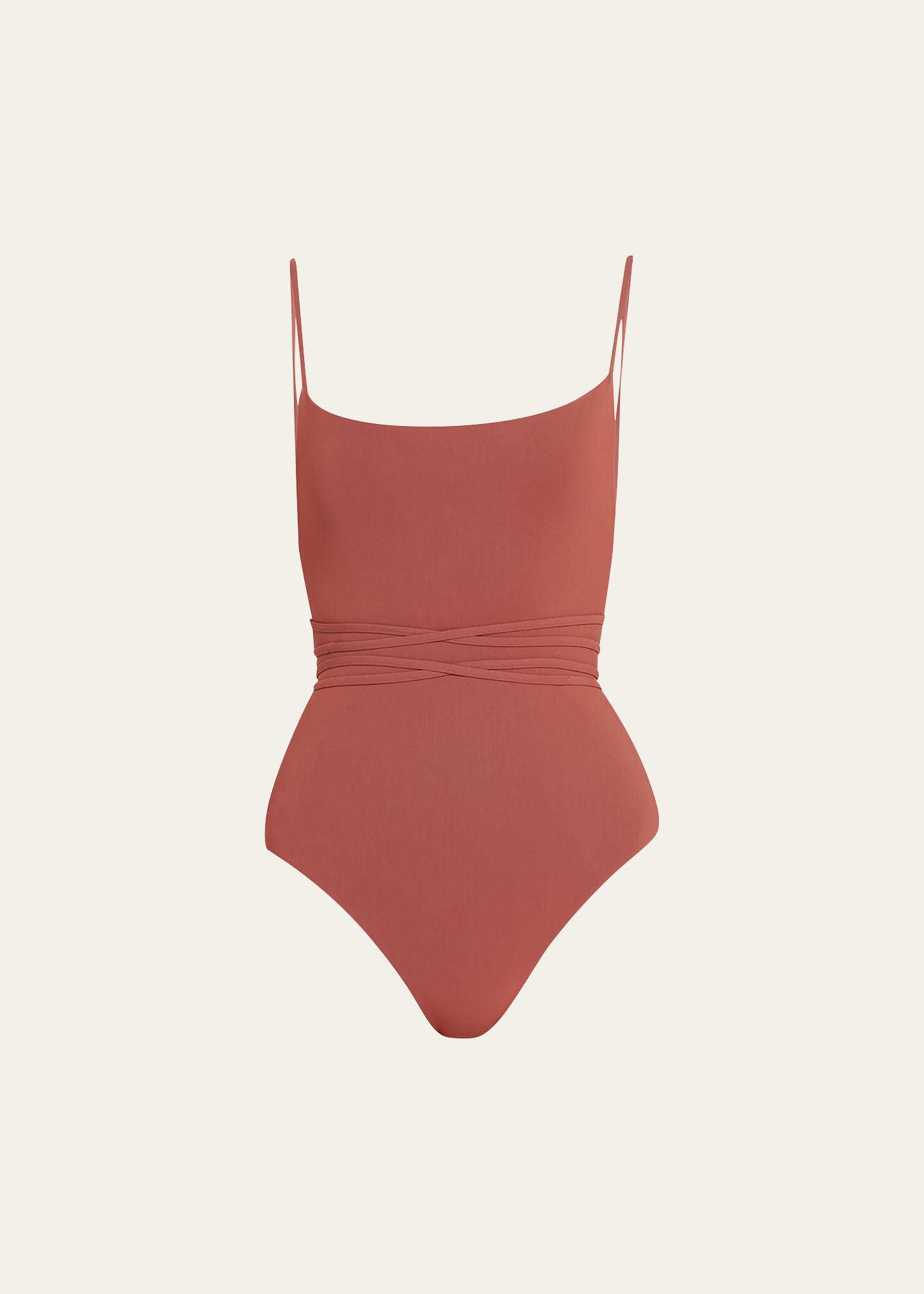 The K. M. Tie Cheeky One-Piece Swimsuit