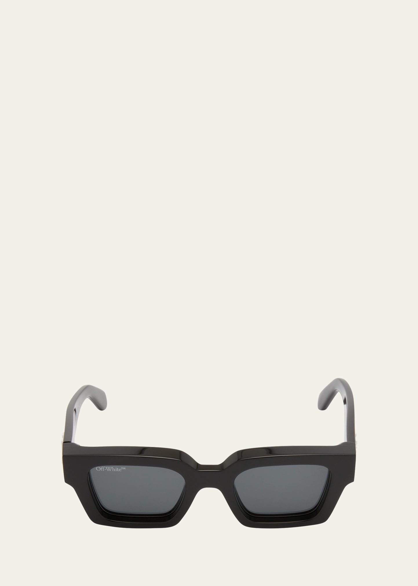 Off-white Men's Virgil Abloh's Sunglasses In Black Dark Grey