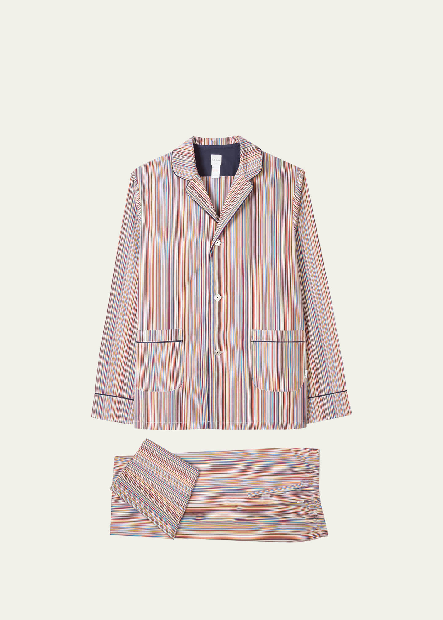 Paul Smith Men's Classic Multi-Stripe Pajama Set, Boxed