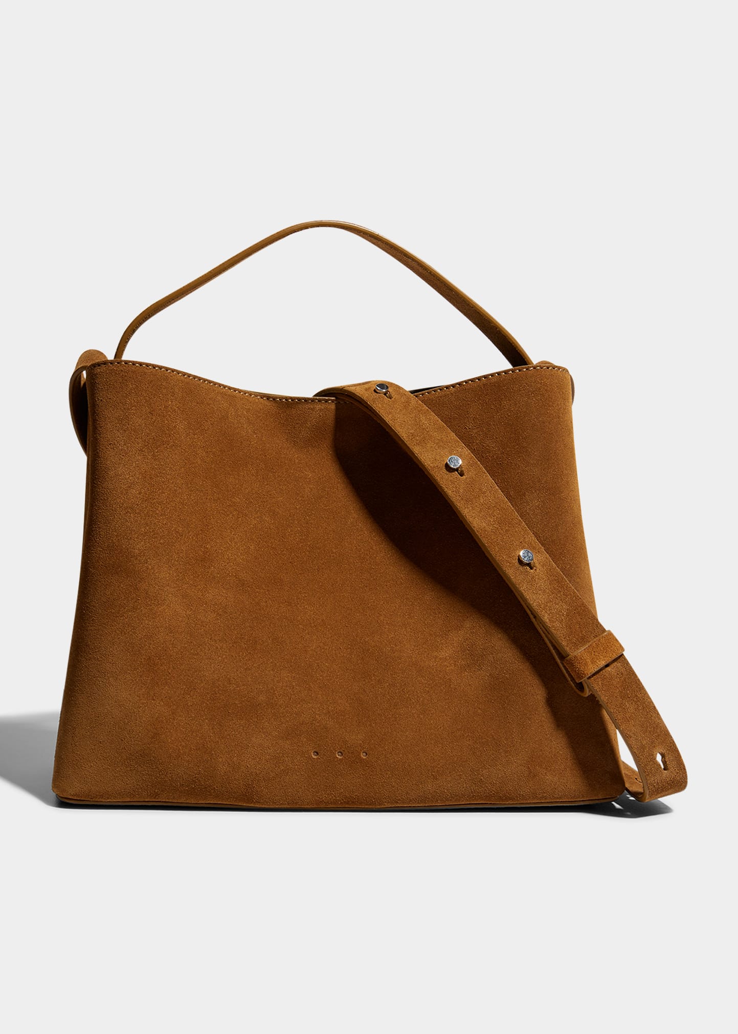 Aesther Ekme Mini Sac Suede Tote Bag In Tobacco