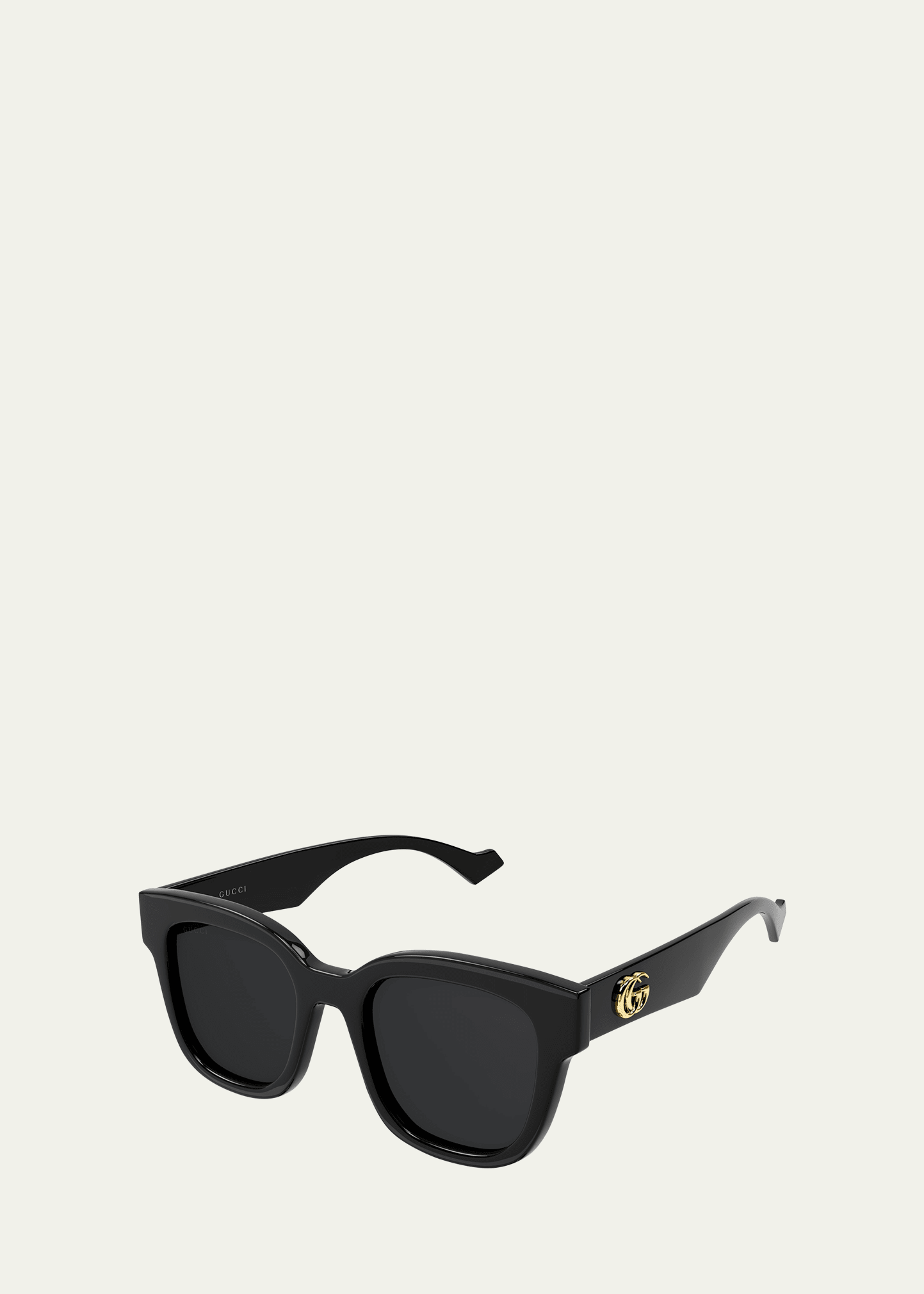 Shop Gucci Interlocking G Acetate Cat-eye Sunglasses In Black