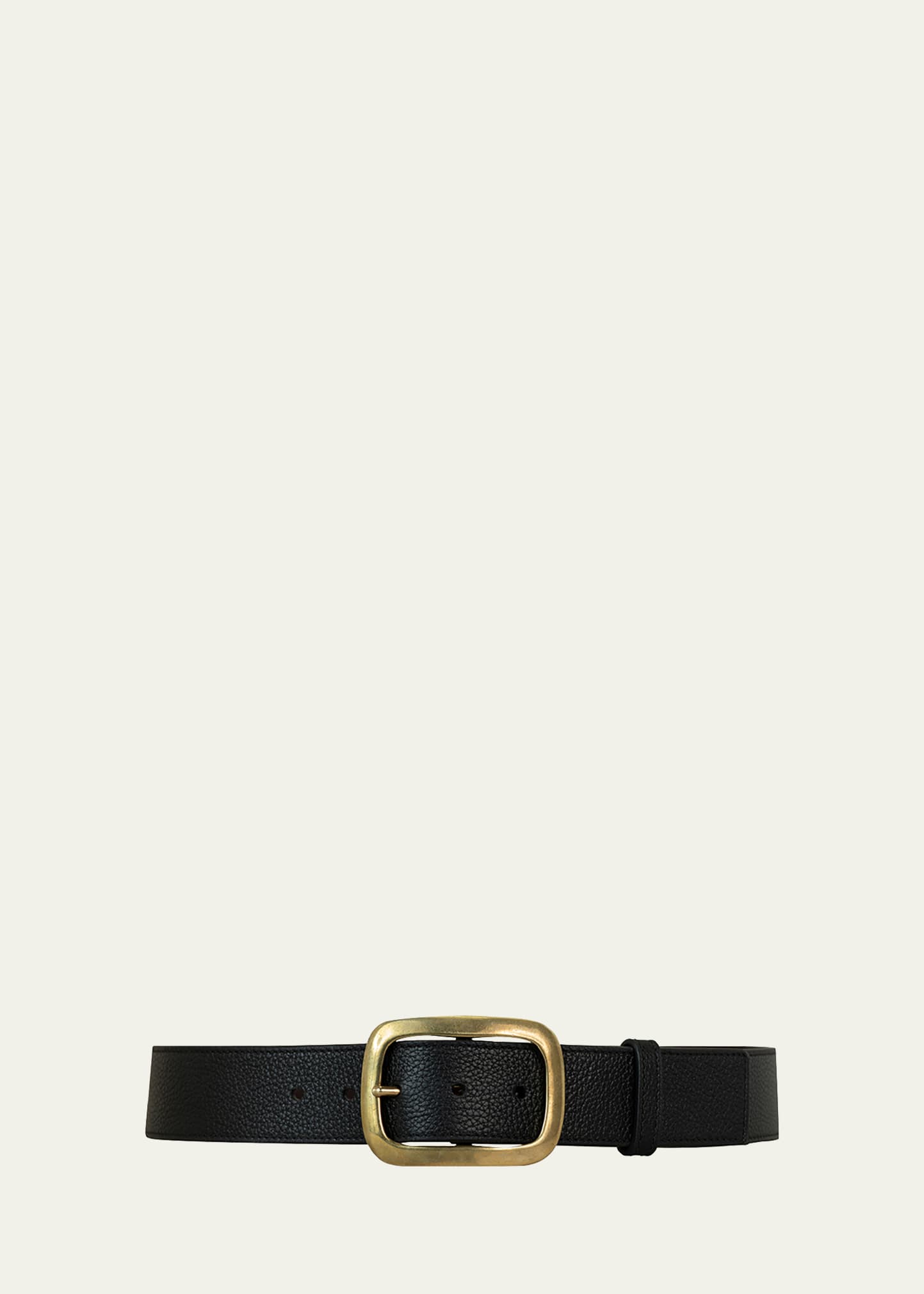 VAINCOURT PARIS LA CAPTIVANTE PEBBLED LEATHER BELT