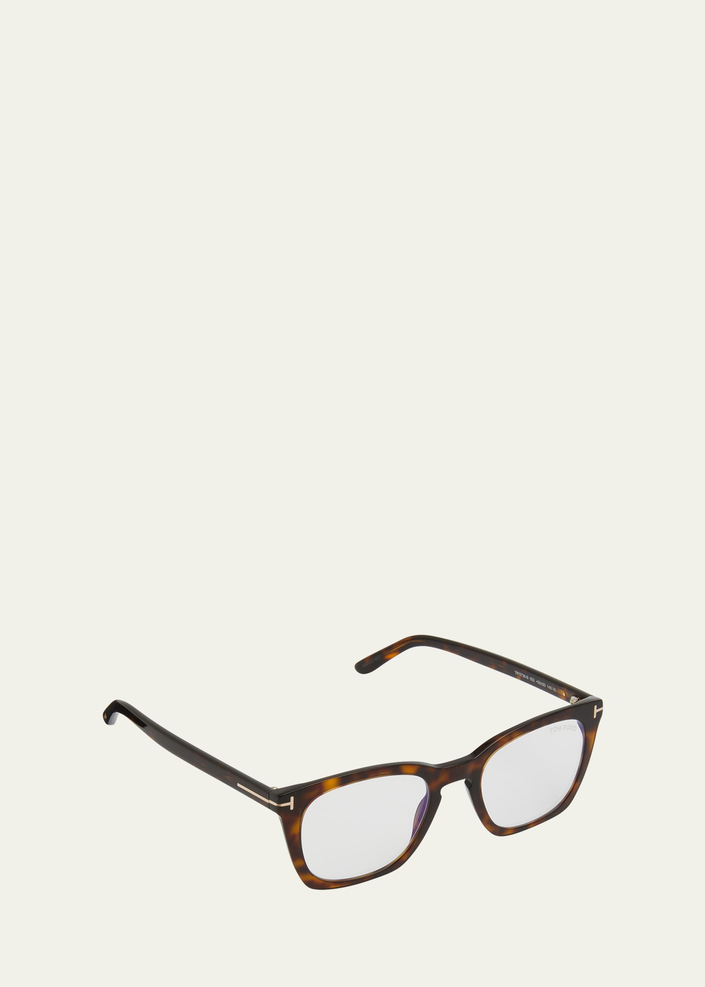 Tom Ford Blue Light-blocking Square Transparent Acetate Optical Frames In  Dark Brown | ModeSens