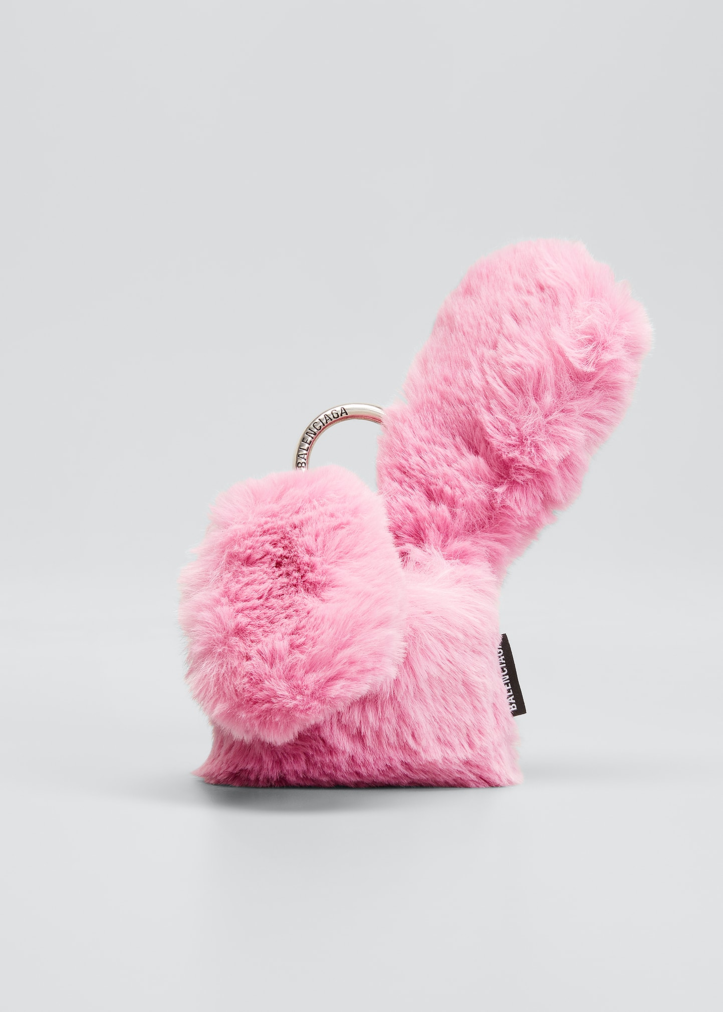 Balenciaga Bunny Ear Faux-Fur AirPods Case w/ Strap | Smart Closet