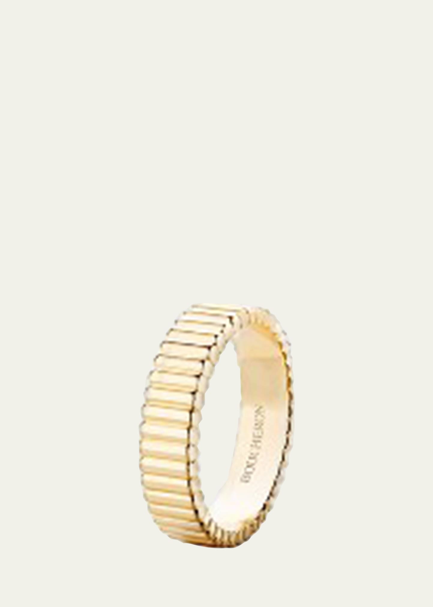 Boucheron Quatre Crosgrain Ring in Yellow Gold, Size 6-9