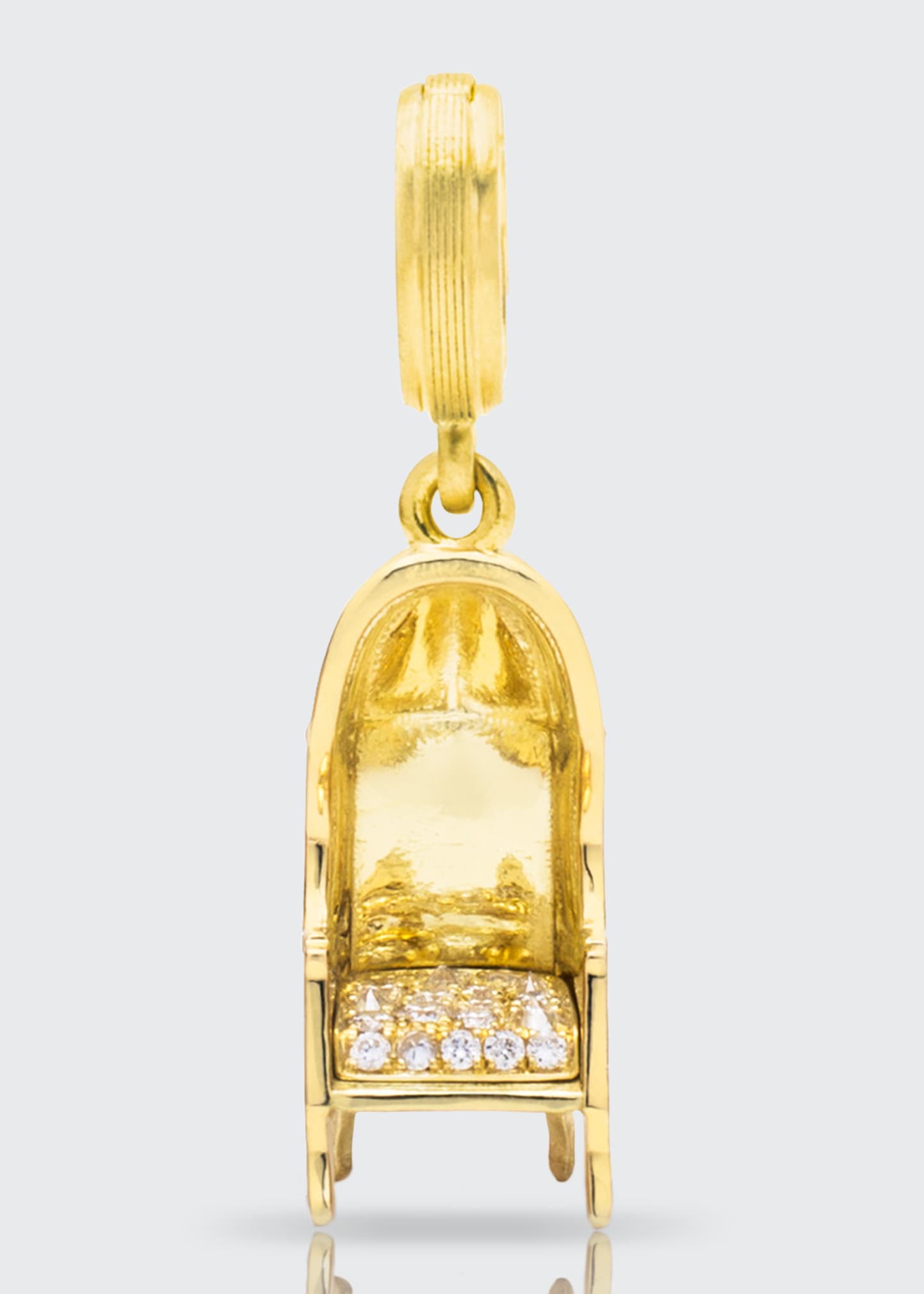 Leigh Maxwell Jewelry Bg Chair Pendant In Yellow Gold And Diamonds, 0.19tcw ModeSens