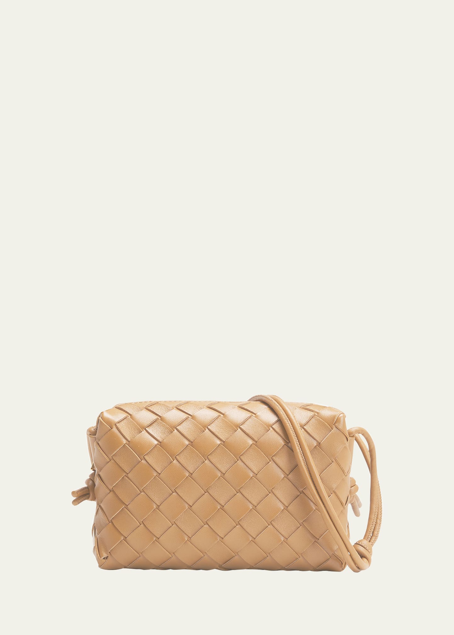 Bottega Veneta Mini Loop Shoulder Bag in Apple Candy & Gold