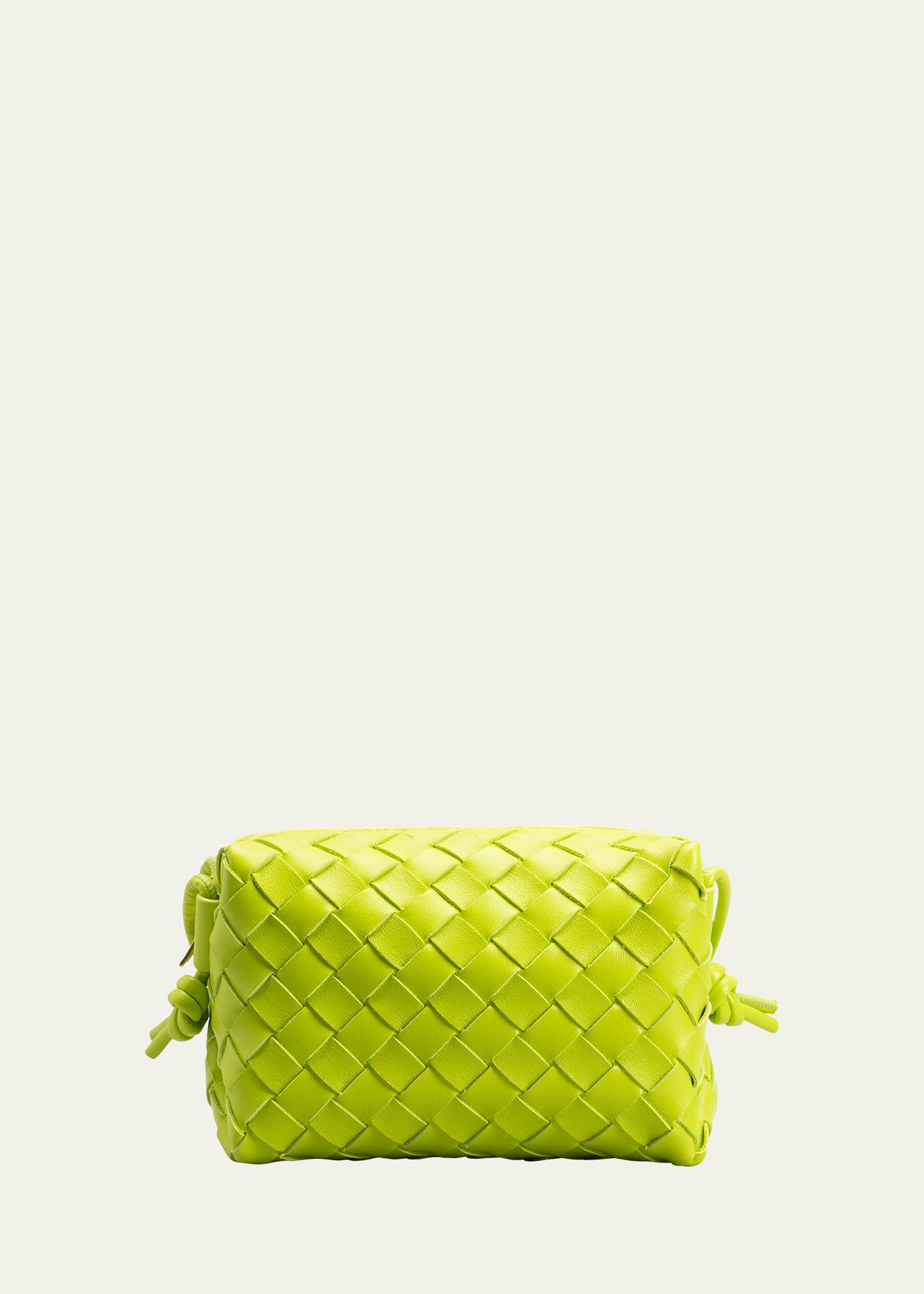 Bottega Veneta Nappa Intrecciato Mini Loop Camera Bag Parakeet