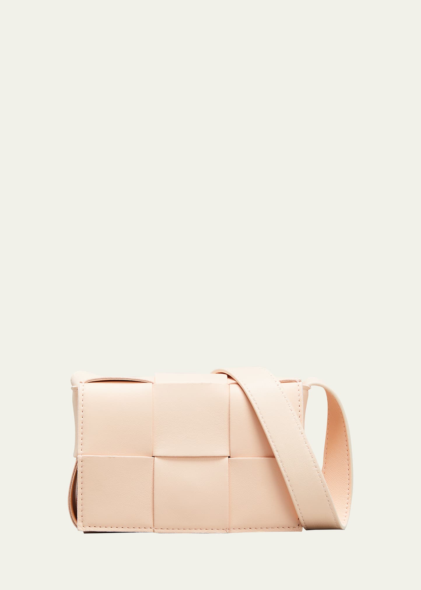 Bottega Veneta Cassette Mini Crossbody Bag In Melon