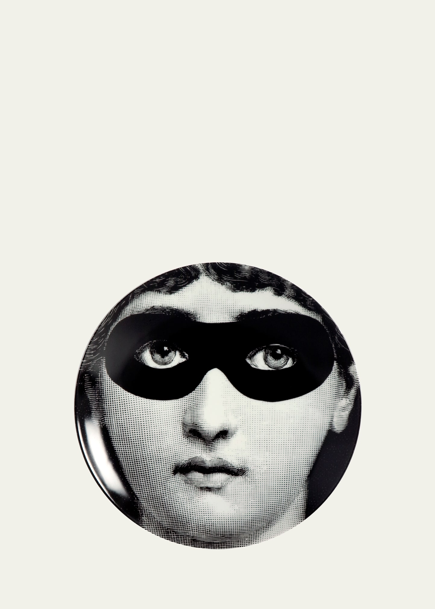 Fornasetti Wall Plate Tema E Variazioni N.22 In White/black