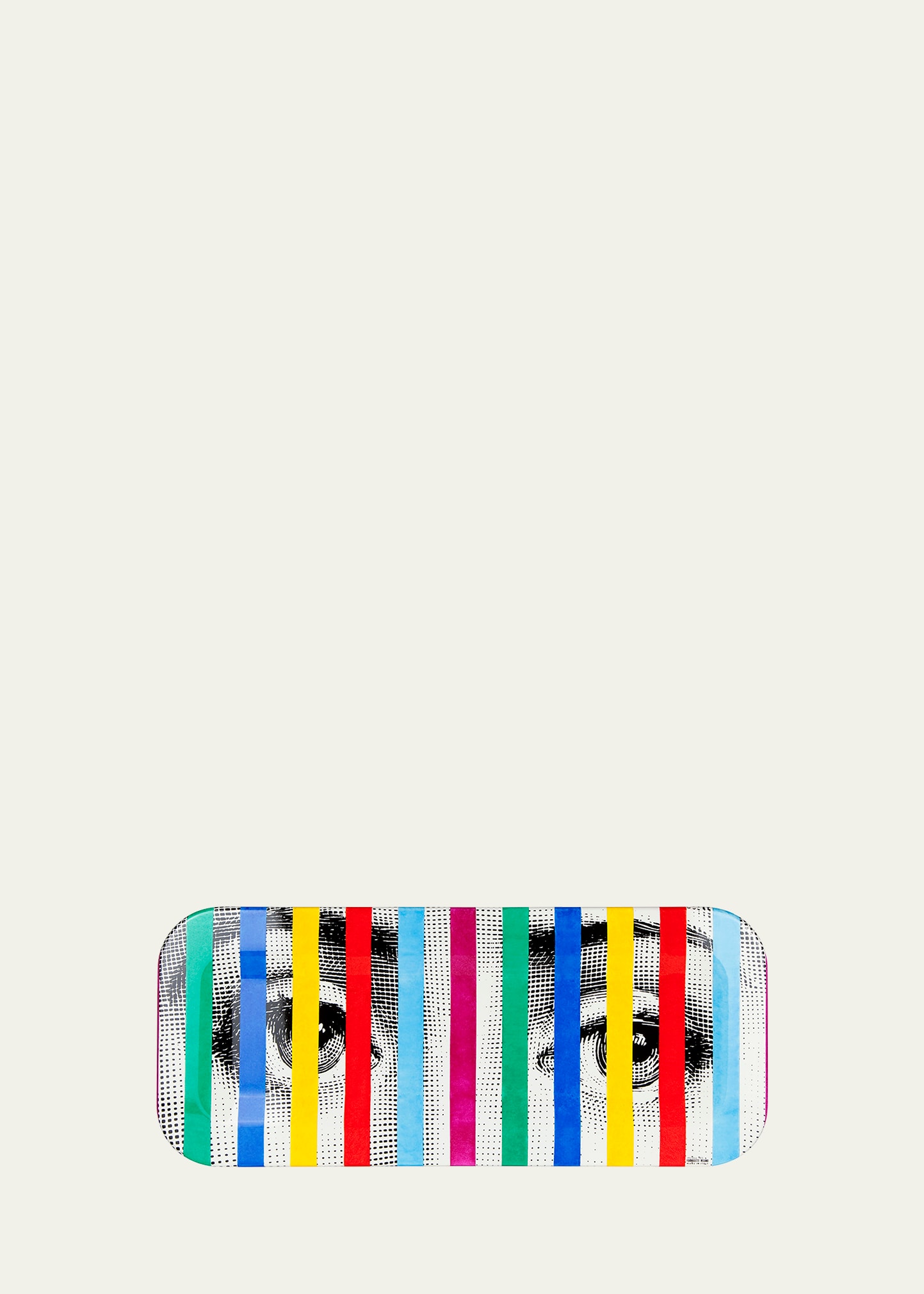 Face Stripes Tray, 9.8" x 23.63"