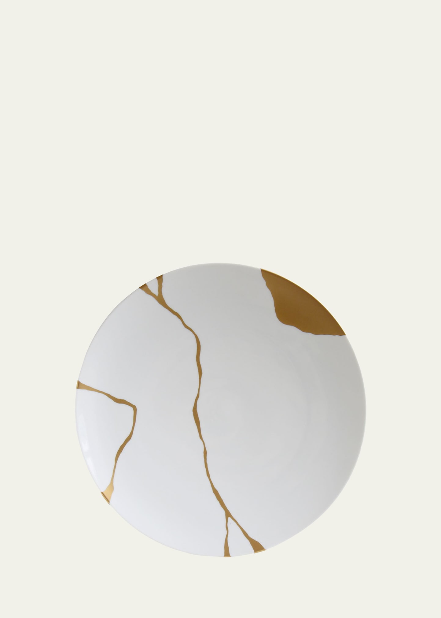 Bernardaud Kintsugi-sarkis 24k Gold Coupe Plate