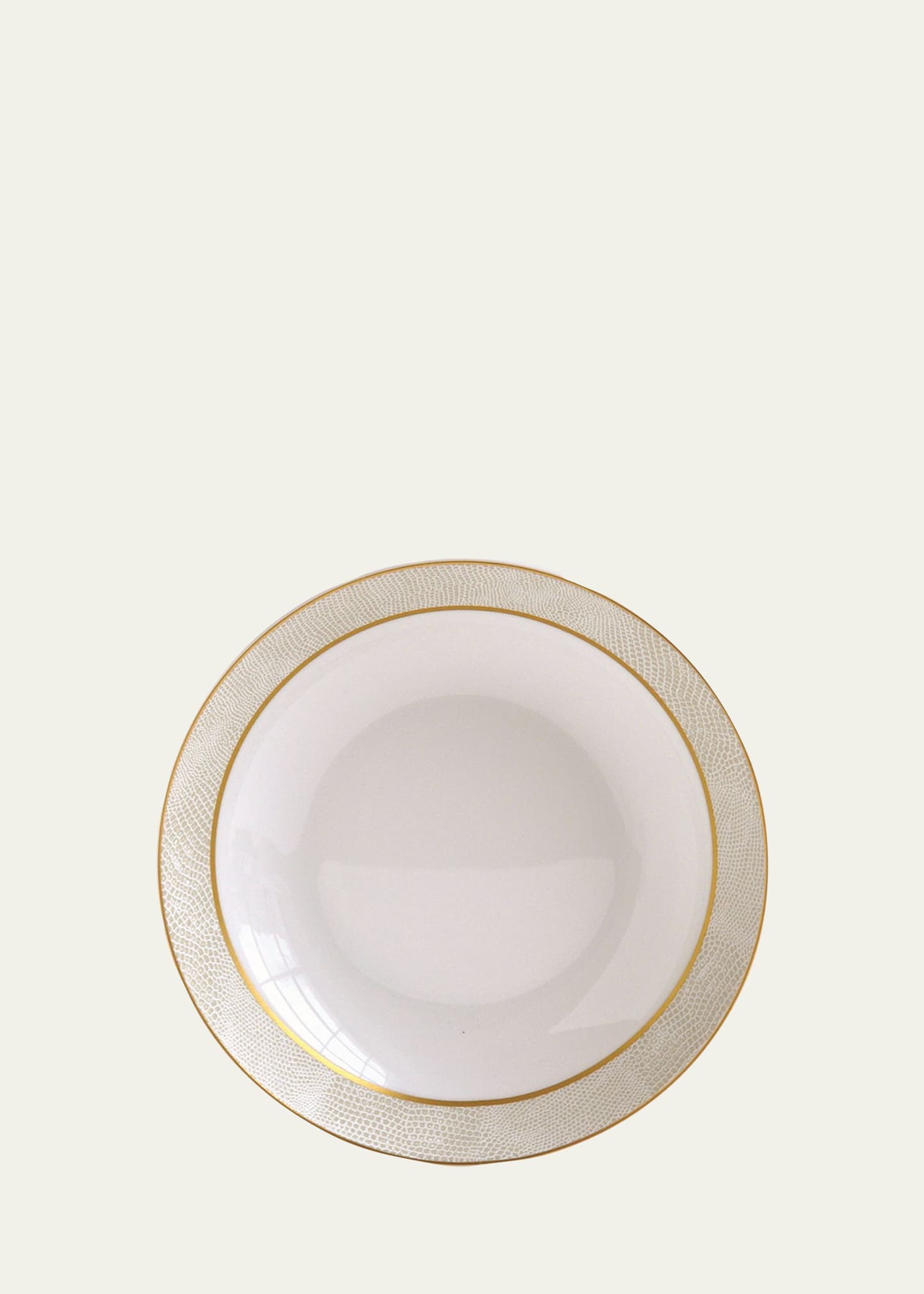 Bernardaud Sauvage White Coupe Soup Plate