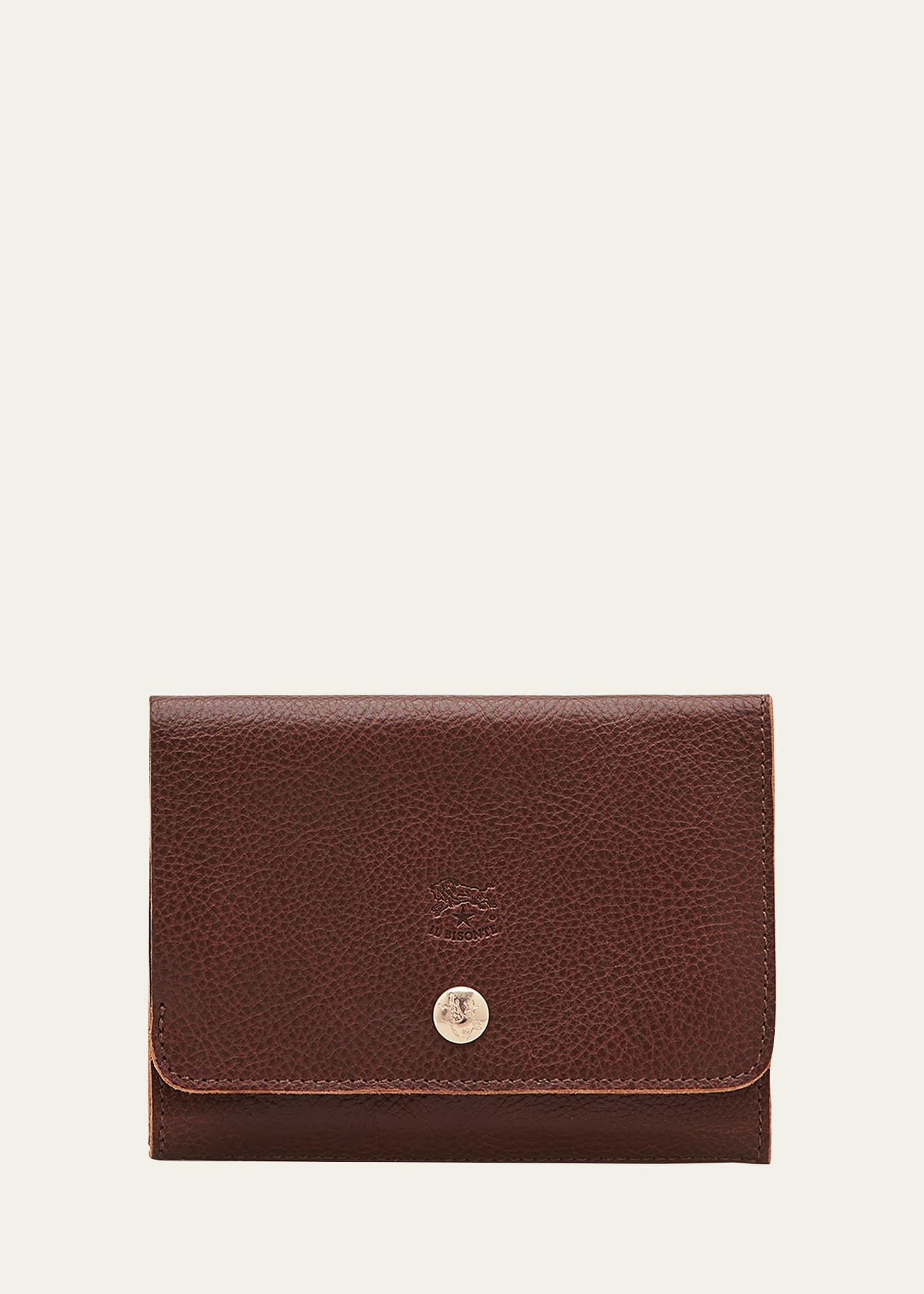 Unisex Leather Snap Wallet