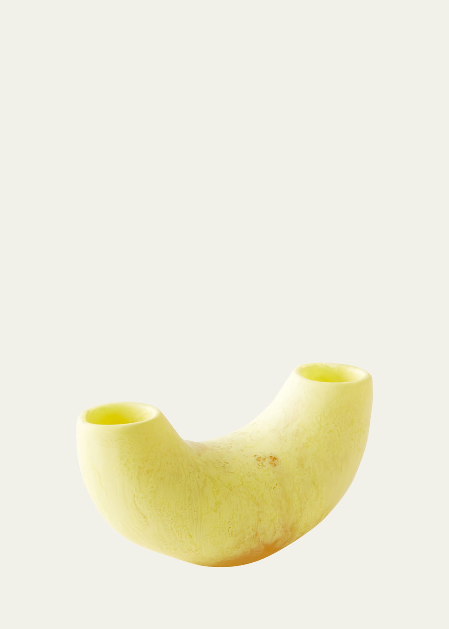 Dinosaur Designs Medium Horn Vase - 10.2" In Zest