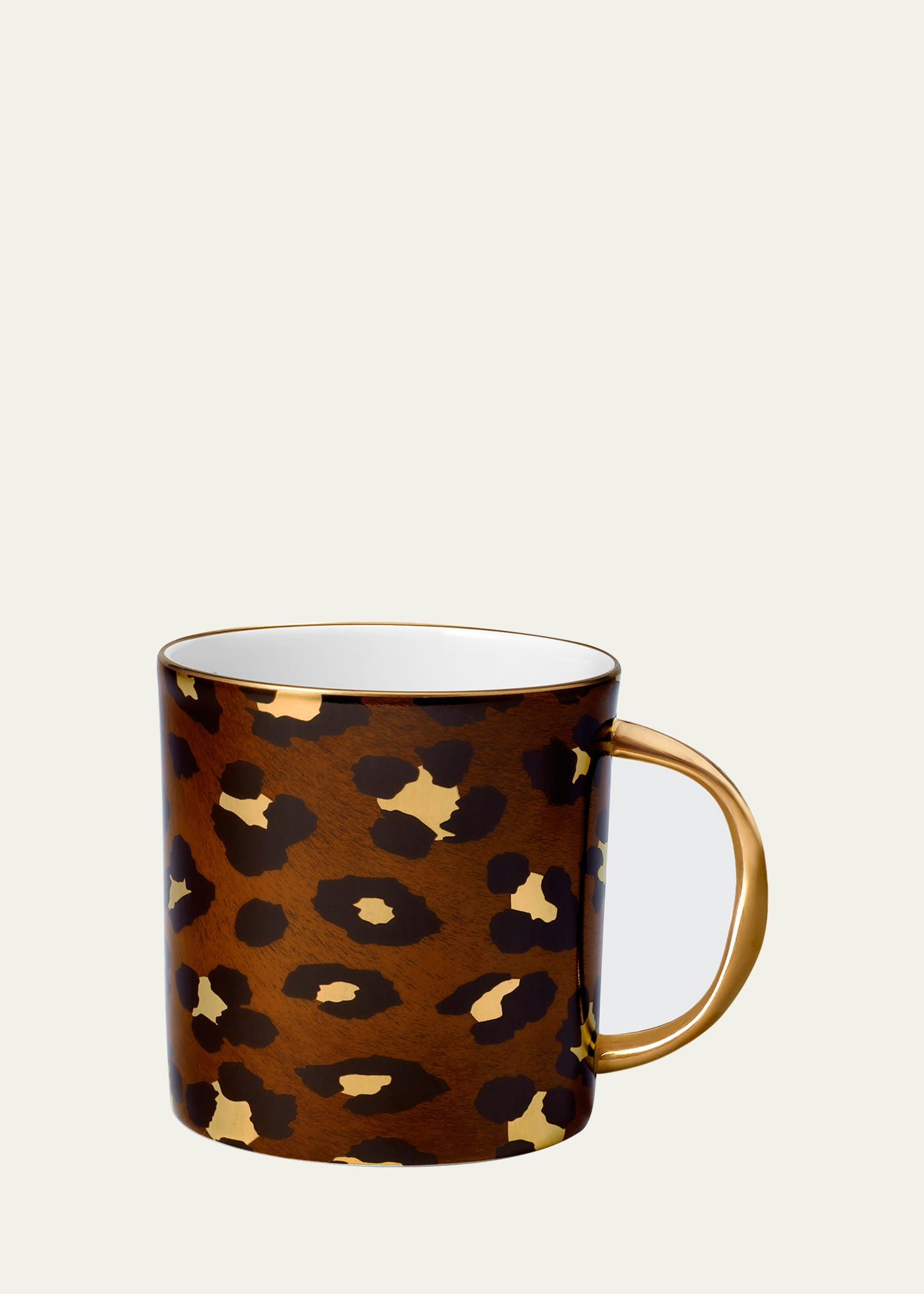L'objet Leopard Mug In Brown