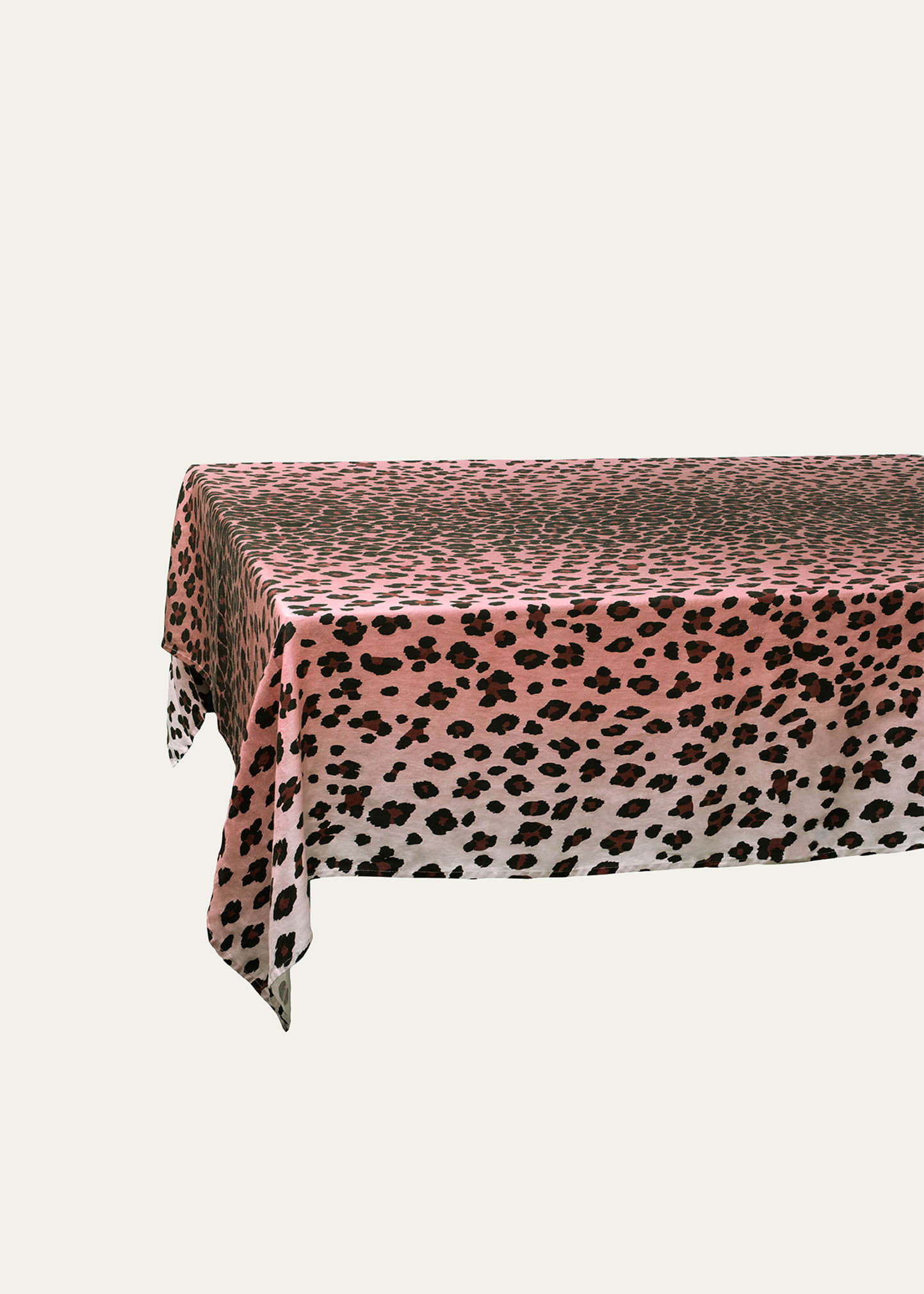 L'Objet Leopard Sateen Tablecloth, Large