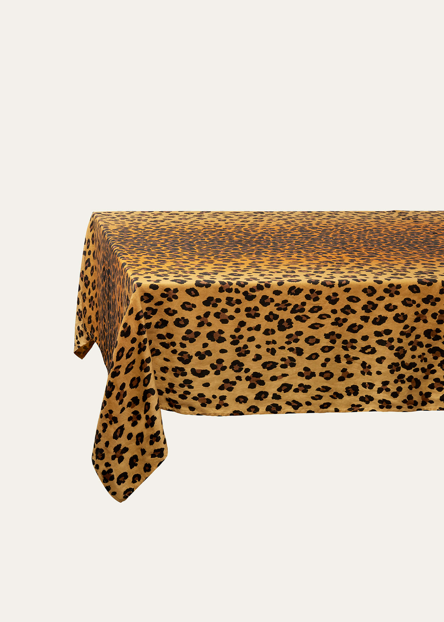 L'Objet Leopard Sateen Tablecloth, Large