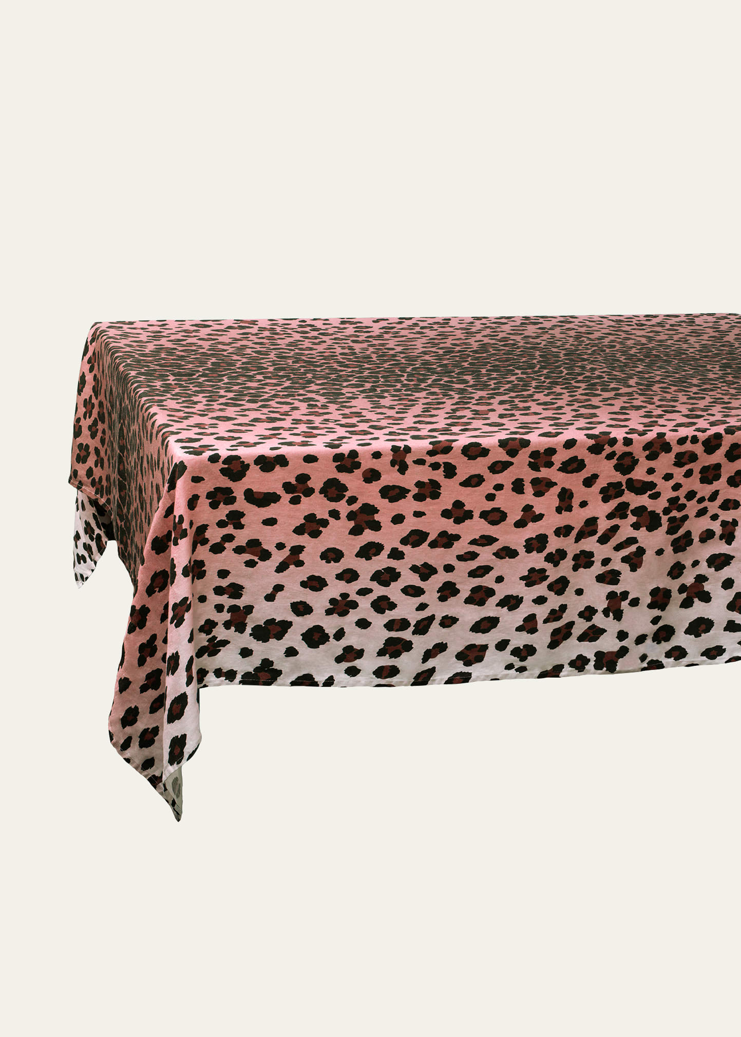 L'Objet Leopard Sateen Tablecloth, Medium