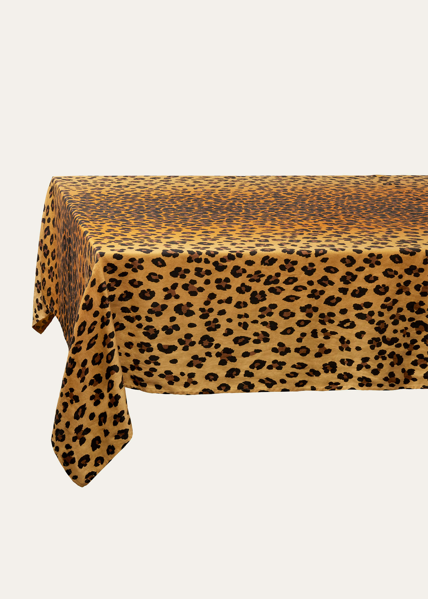 L'Objet Leopard Sateen Tablecloth, Medium
