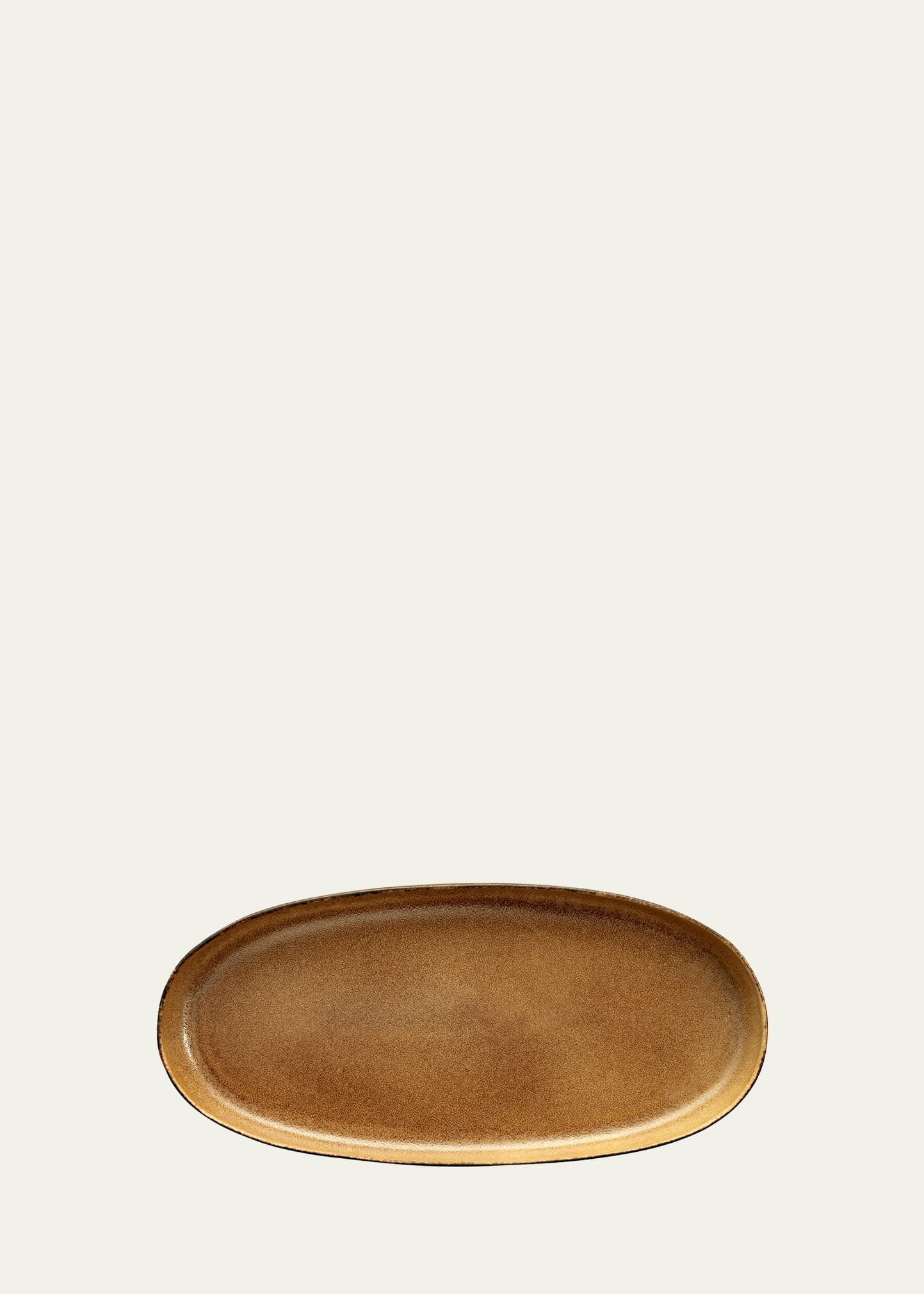 L'objet Terra Medium Oval Platter In Brown