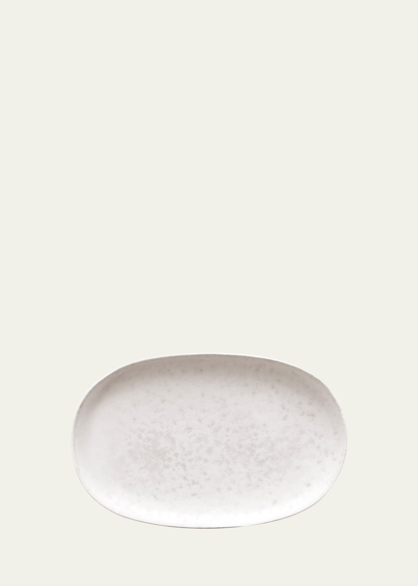 L'objet Terra Small Oval Platter In White